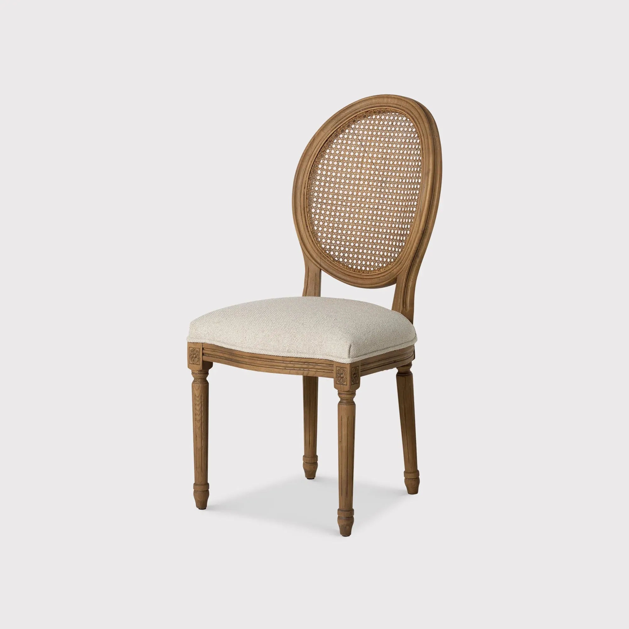 Reina Dining Chair - Grey, Rattan