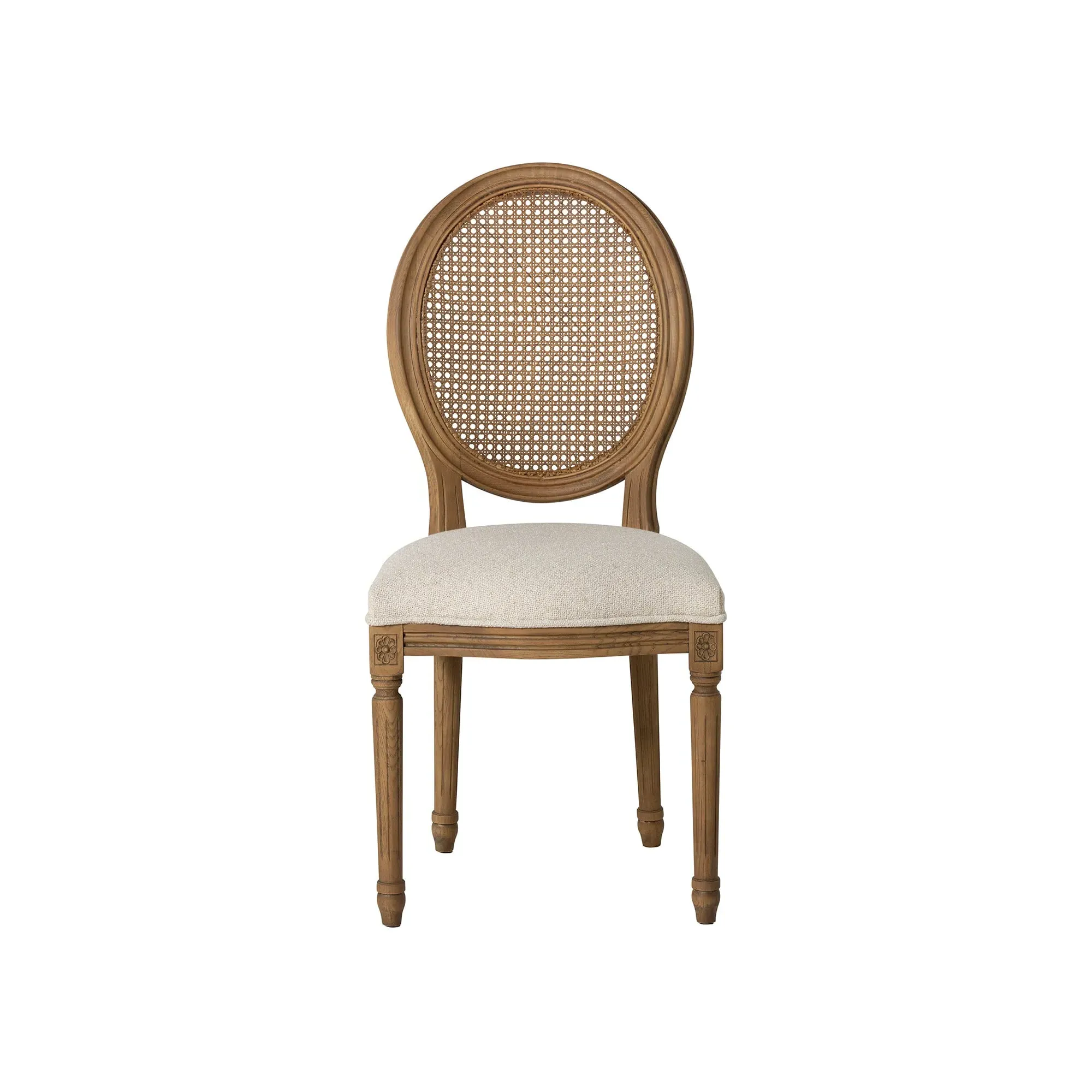 Reina Dining Chair - Grey, Rattan