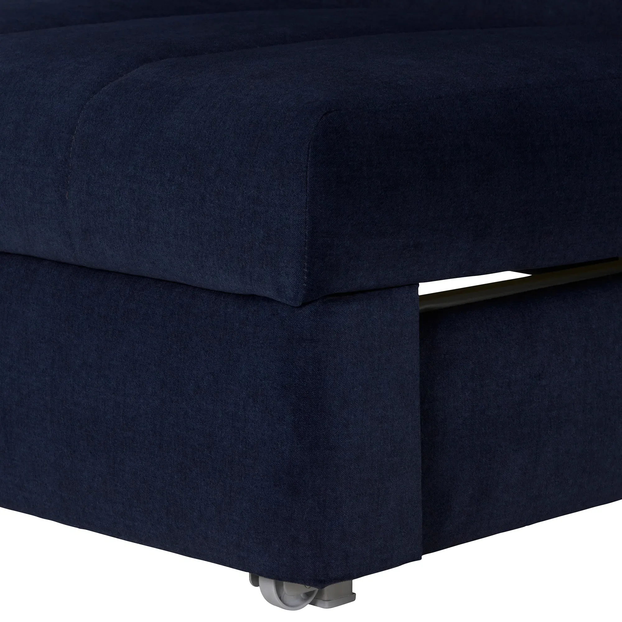Reuben 120cm Sofa Bed - Blue, Fabric
