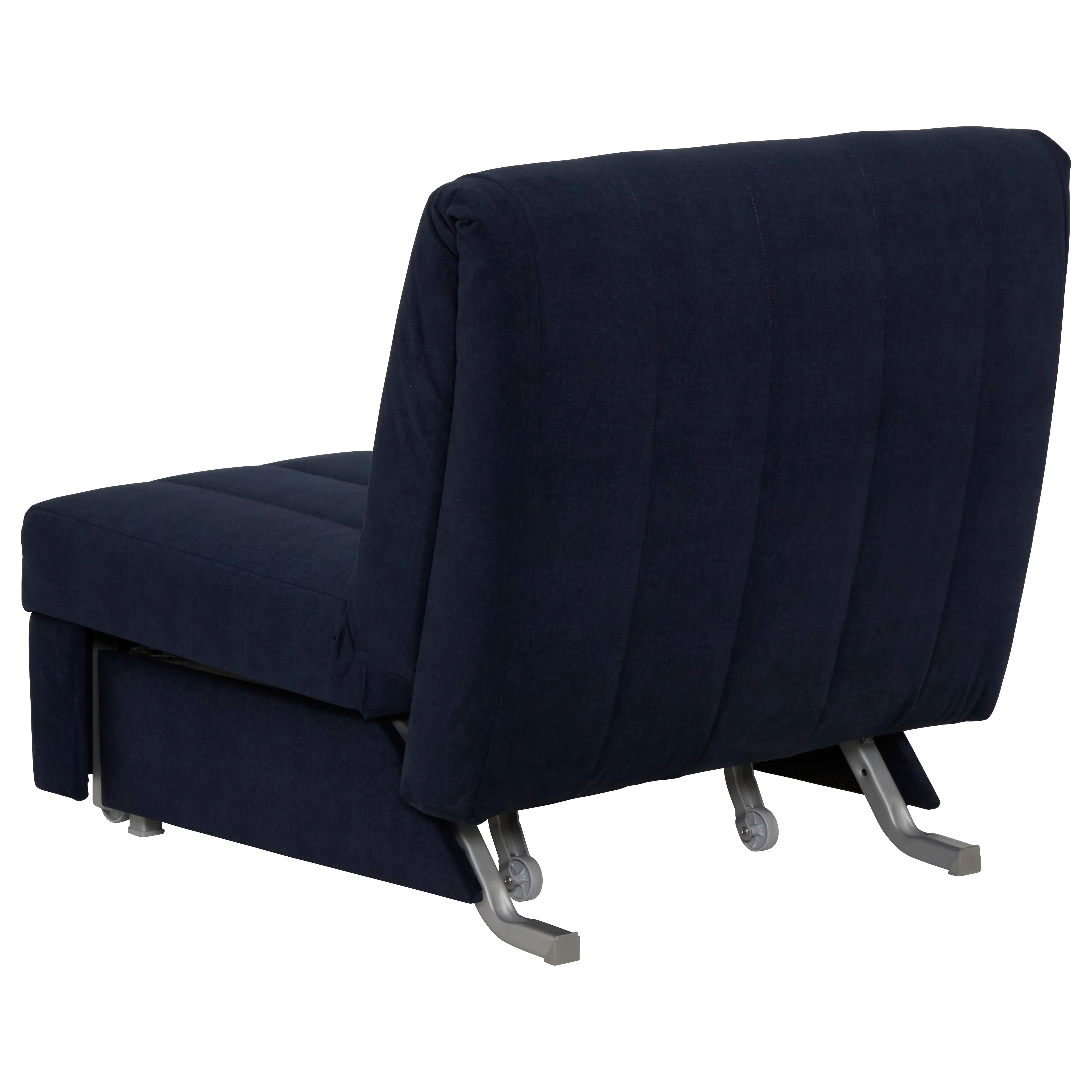 Reuben 80cm Chair Bed - Blue, Fabric