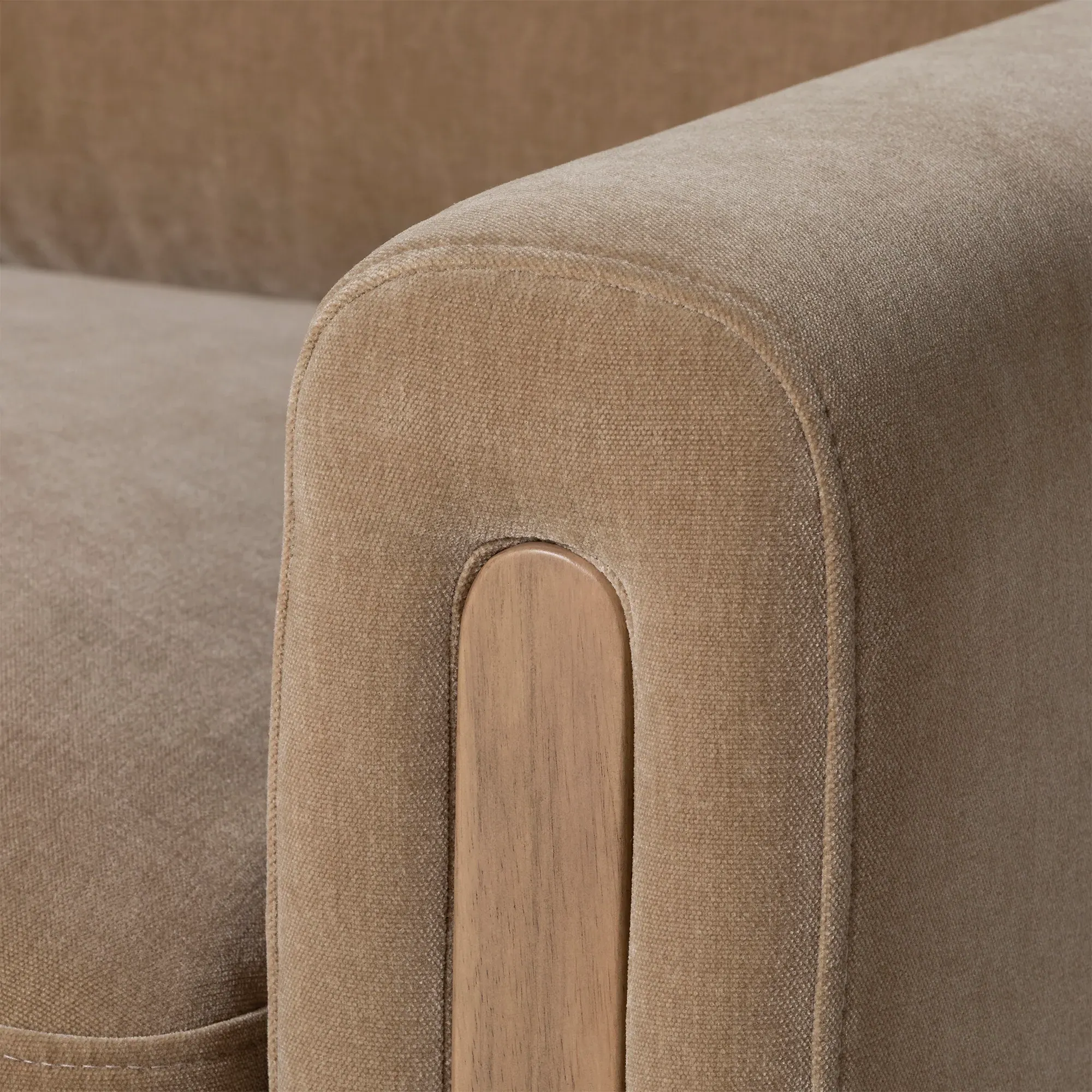 Reynard 3-Seater Sofa - Neutral, Fabric