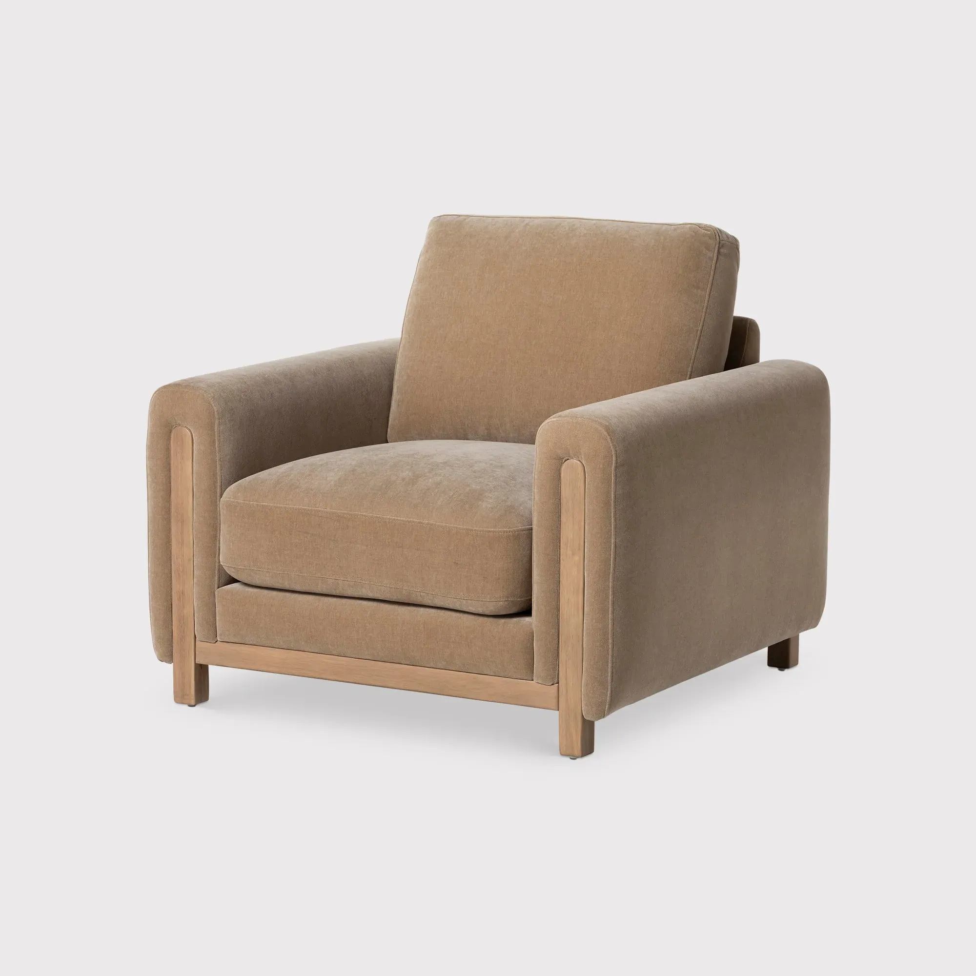 Reynard Armchair - Neutral, Eucalyptus Wood image