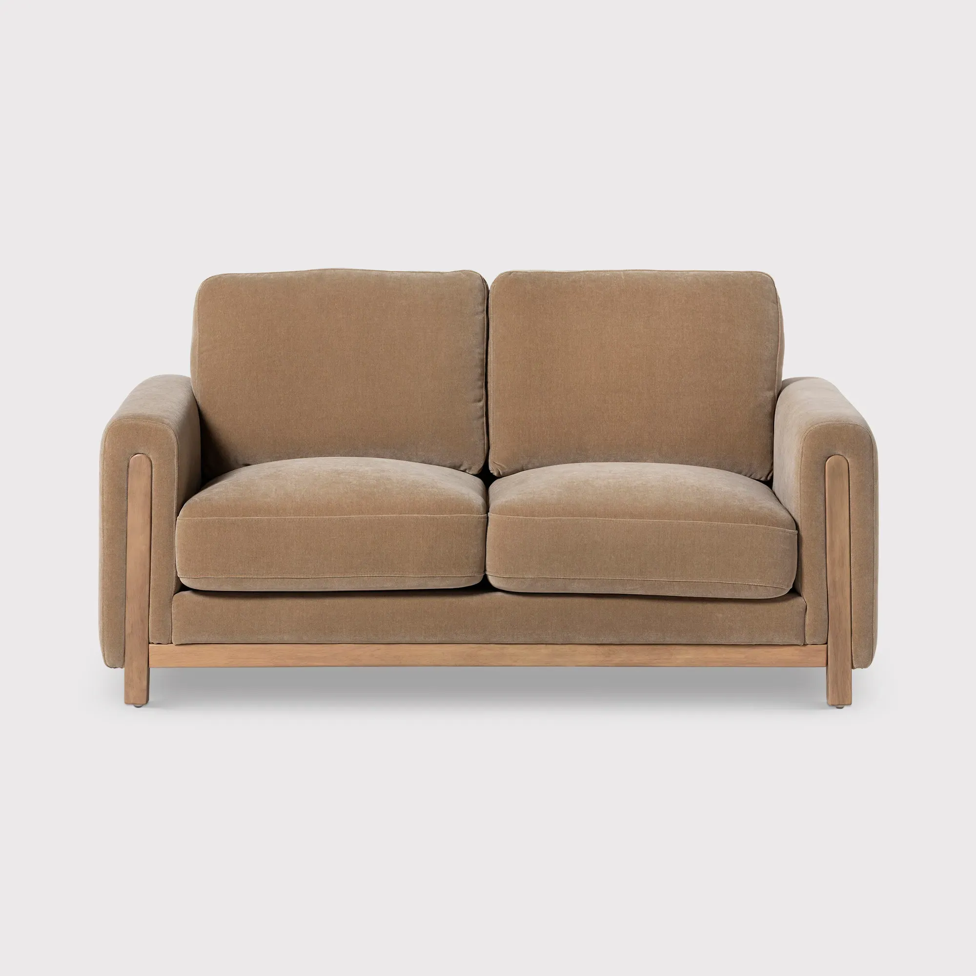 Reynard Loveseat Sofa - Neutral, Eucalyptus Wood image