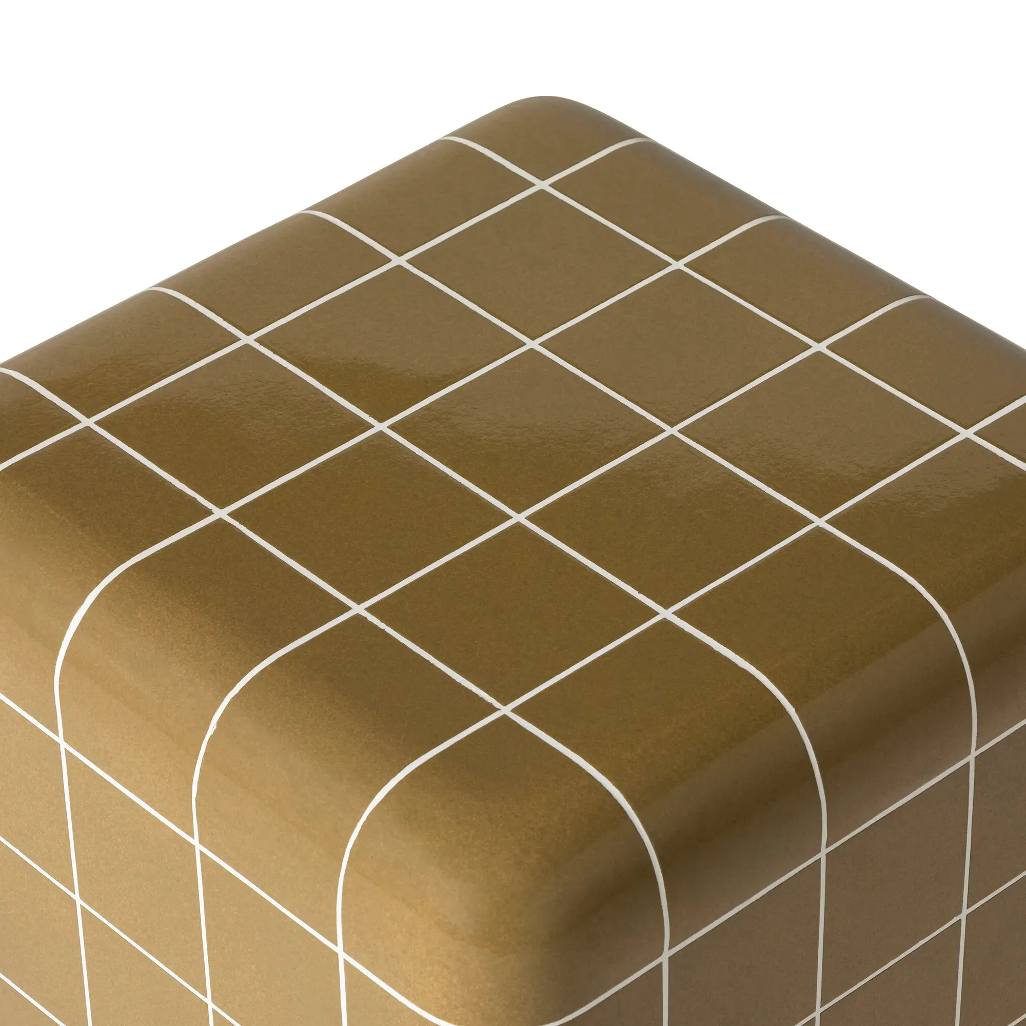 Rico Tiled Side Table - Green