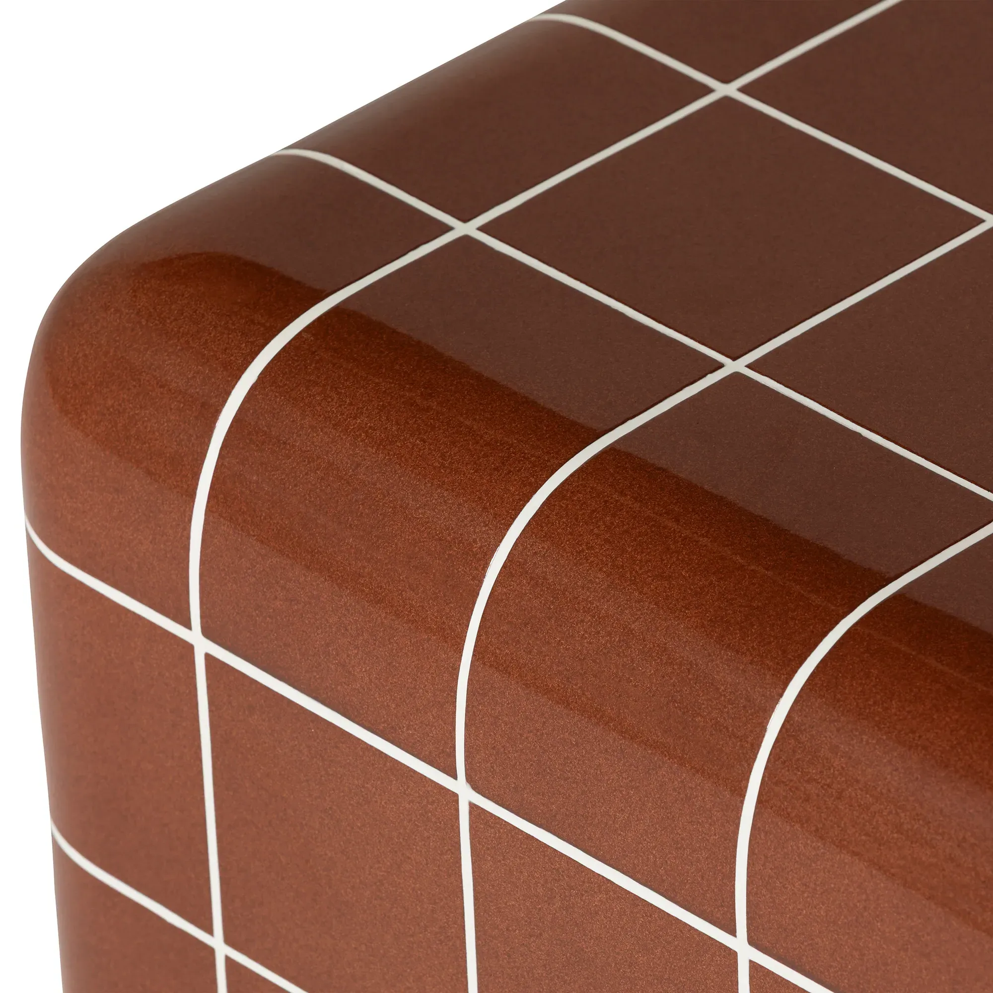 Rico Tiled Side Table - Red