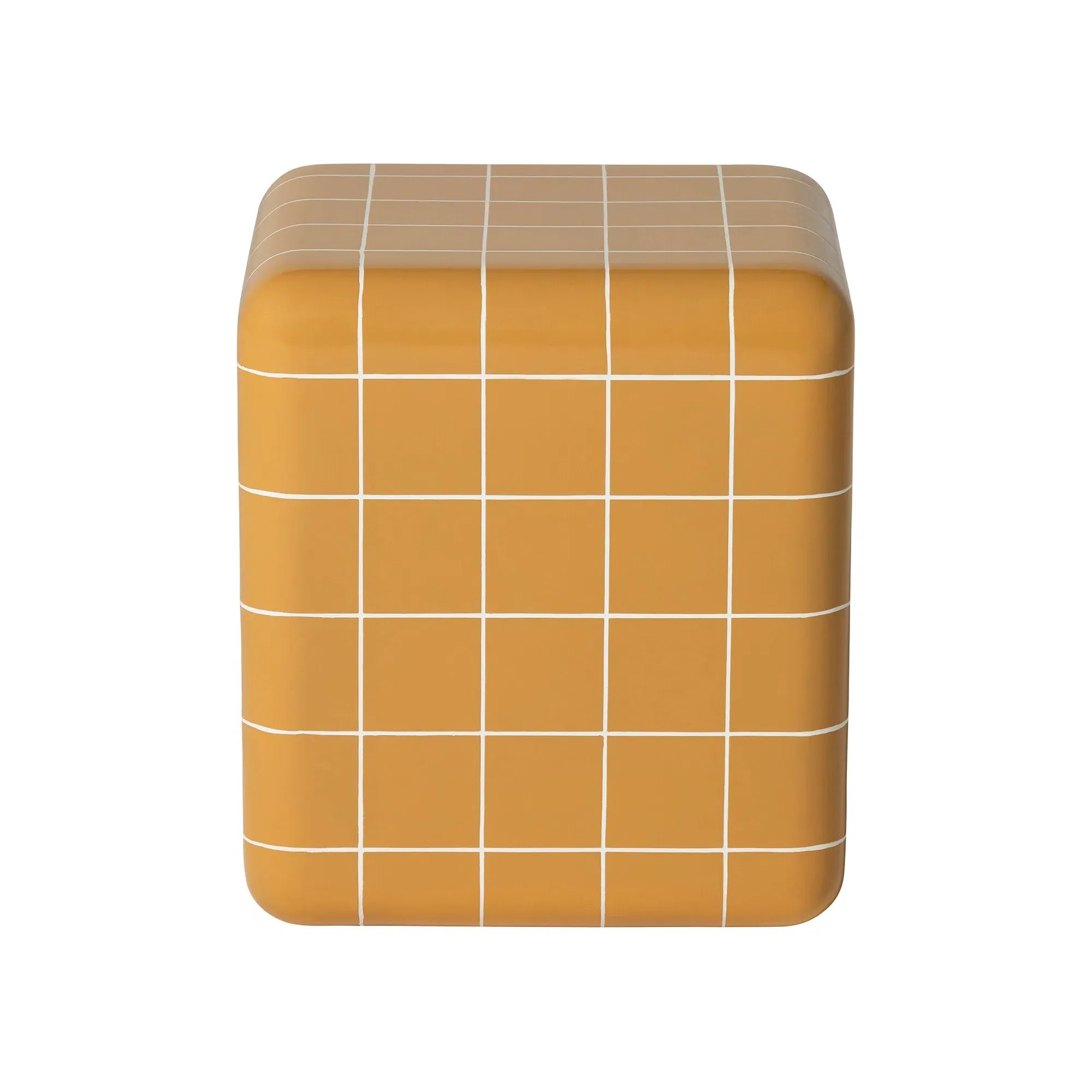 Rico Tiled Side Table - Yellow