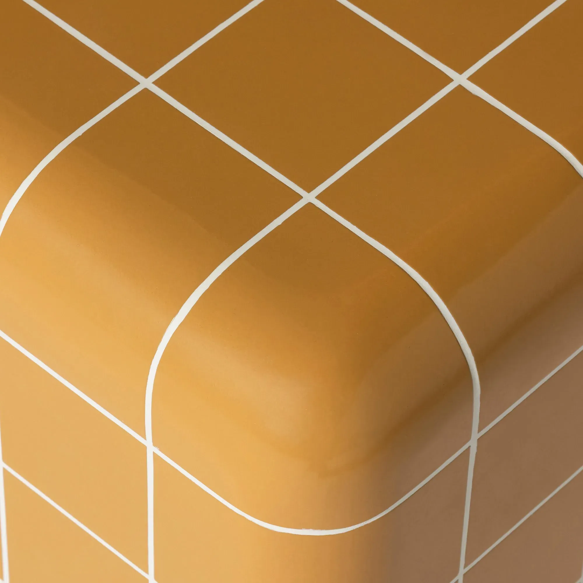 Rico Tiled Side Table - Yellow