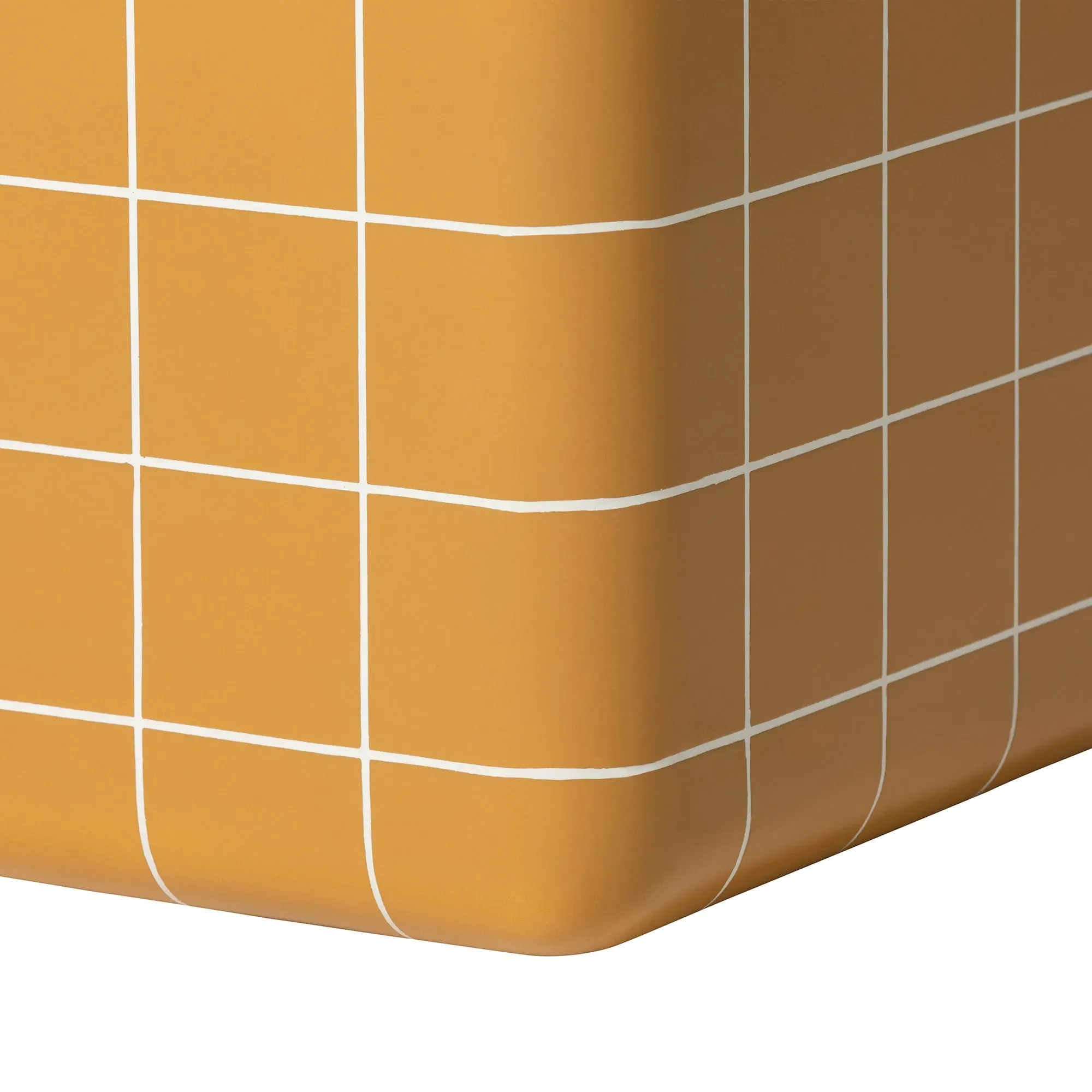 Rico Tiled Side Table - Yellow