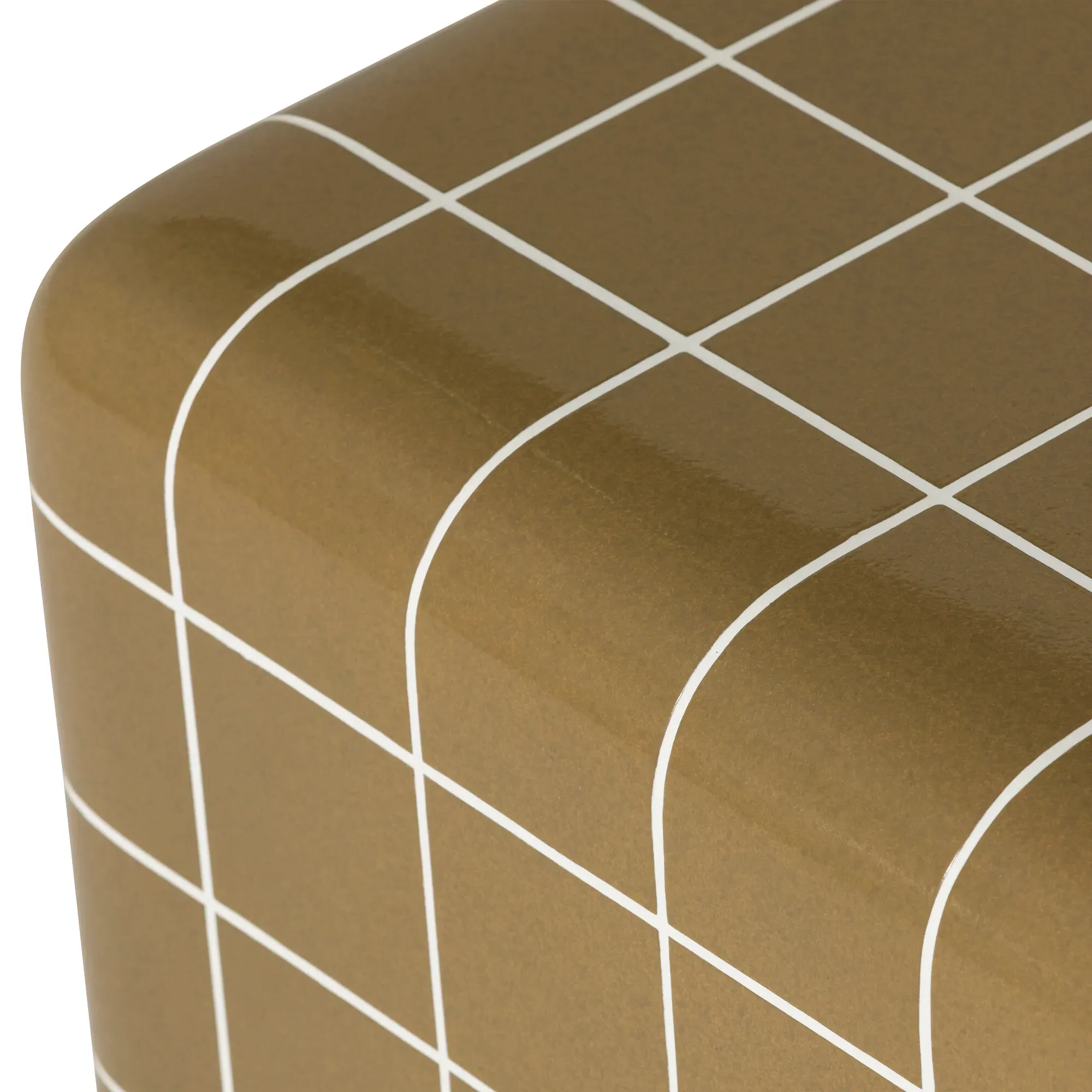 Rico Tiled Square Coffee Table - Green