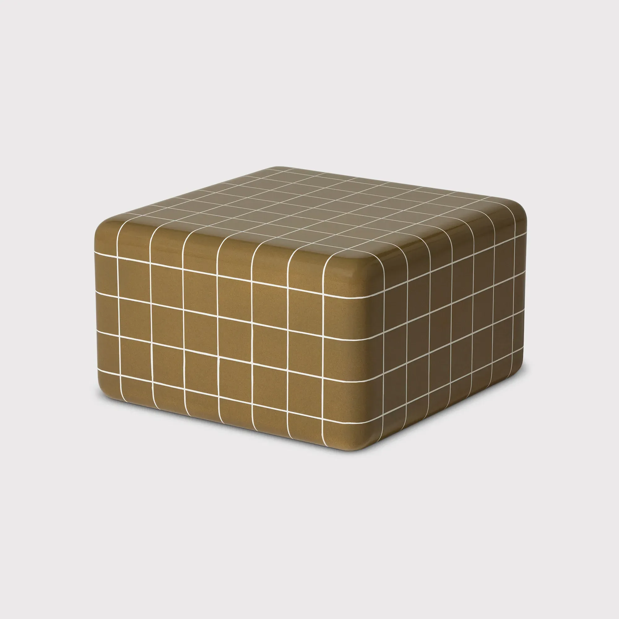 Rico Tiled Square Coffee Table - Green