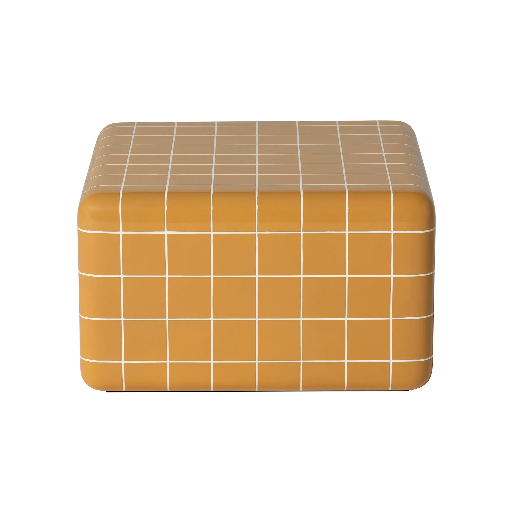 Rico Tiled Square Coffee Table - Yellow