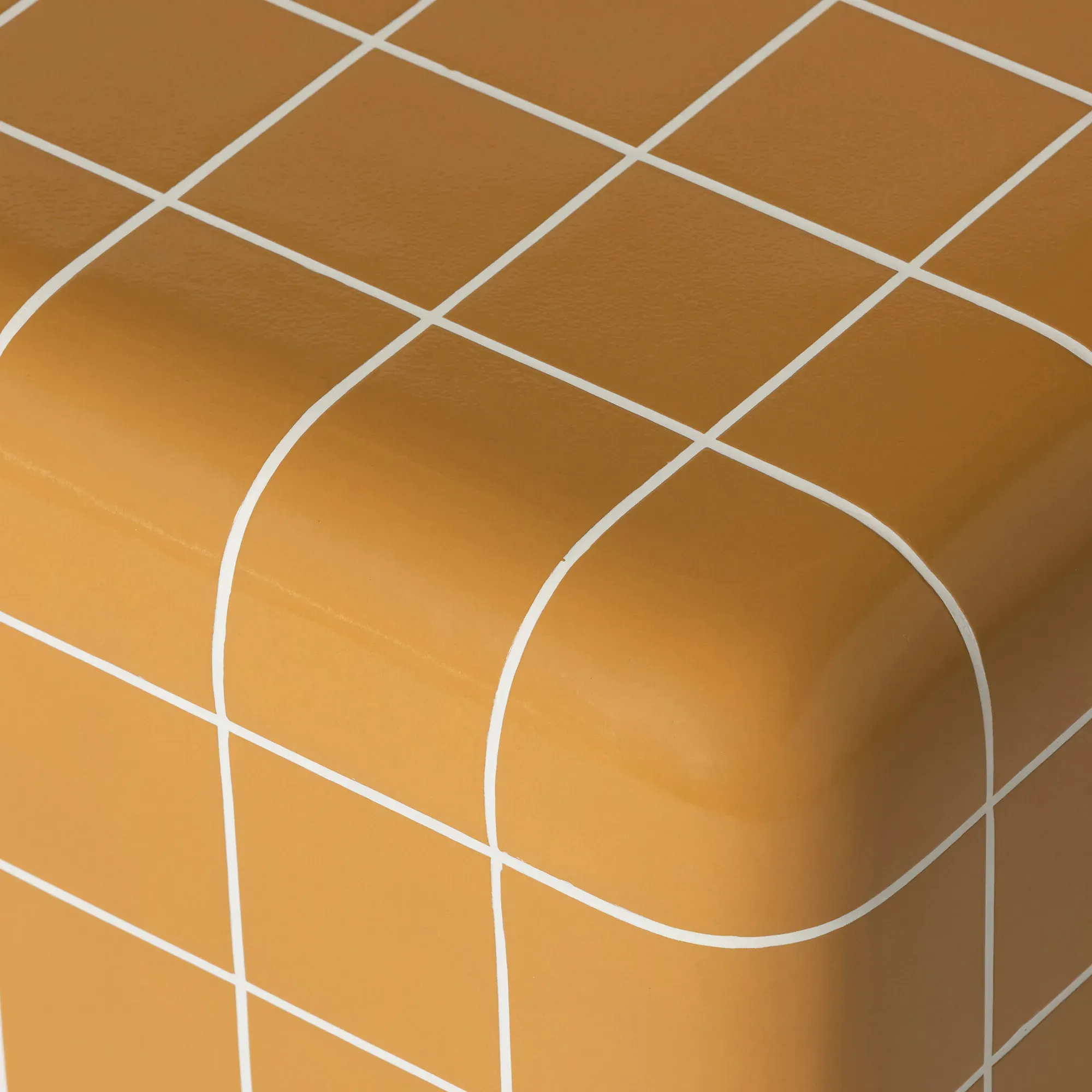 Rico Tiled Square Coffee Table - Yellow