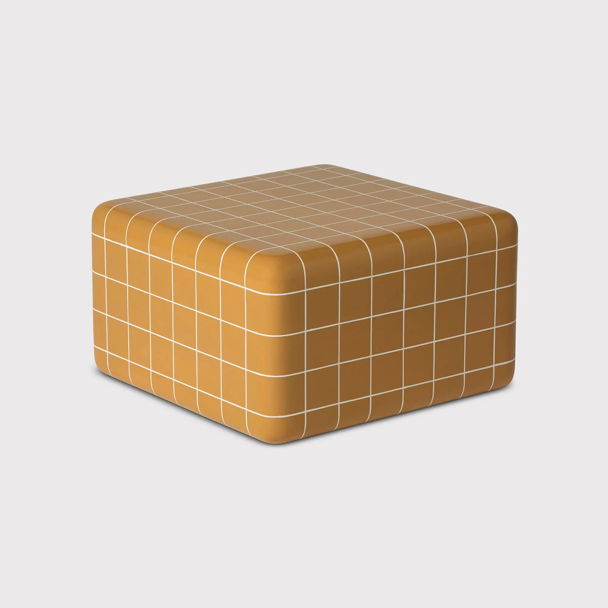 Rico Tiled Square Coffee Table - Yellow
