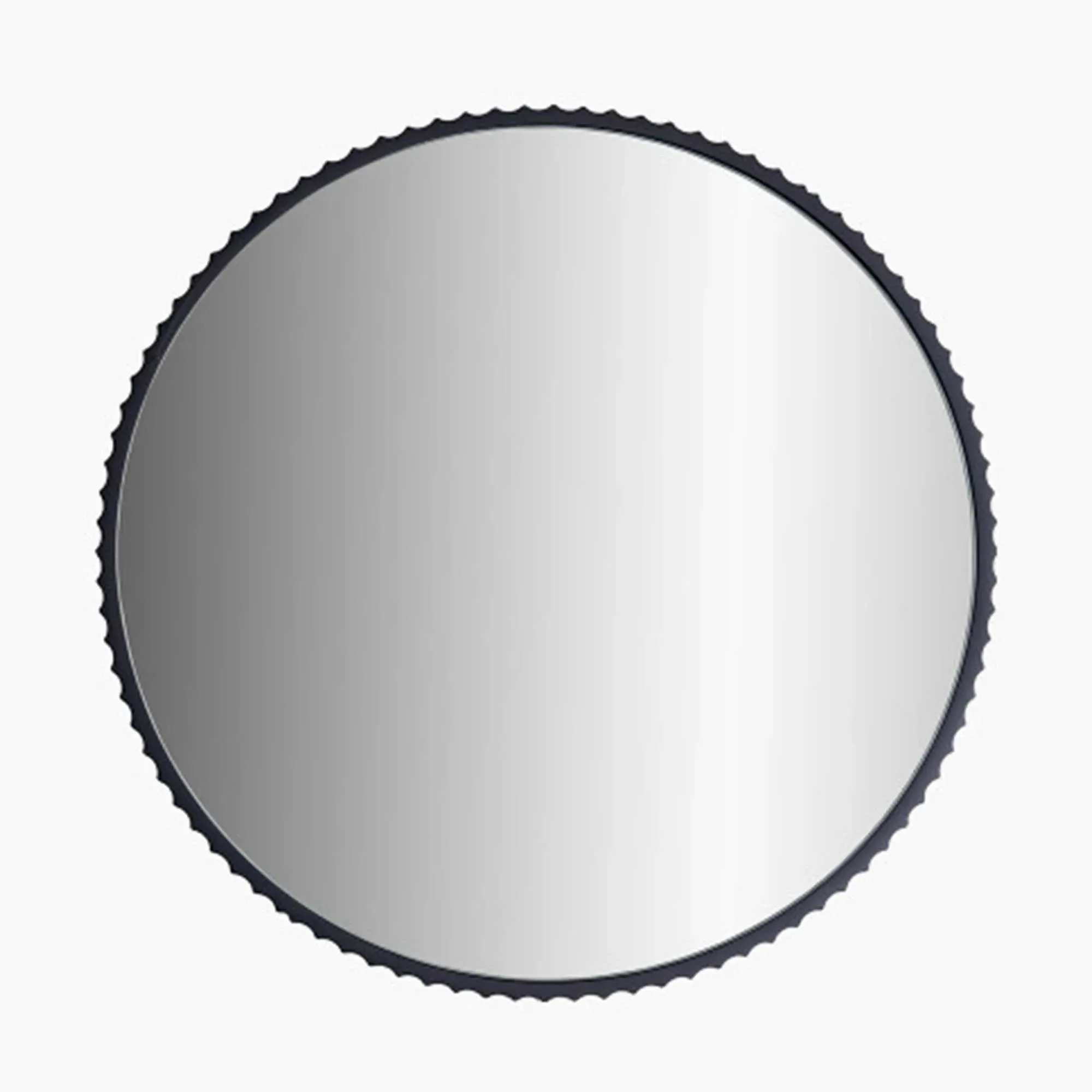 Ridged Mirror - Black, Metal image