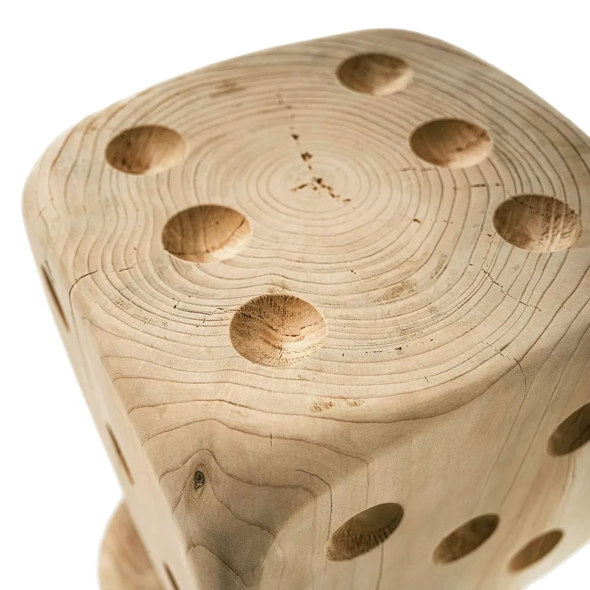 RIVA Dadone Big Stool - Brown, Cedar Wood