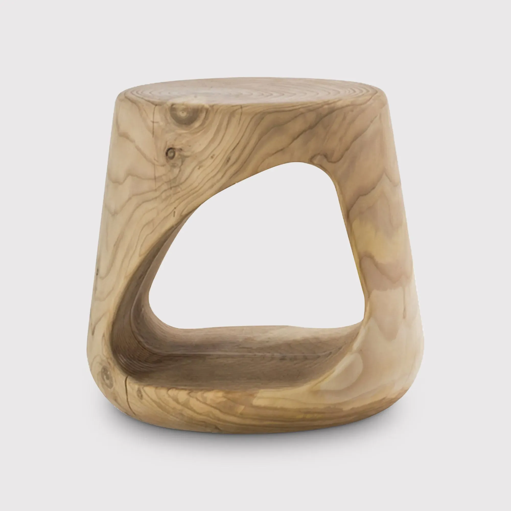 RIVA Geppo Stool - Brown, Cedar Wood image