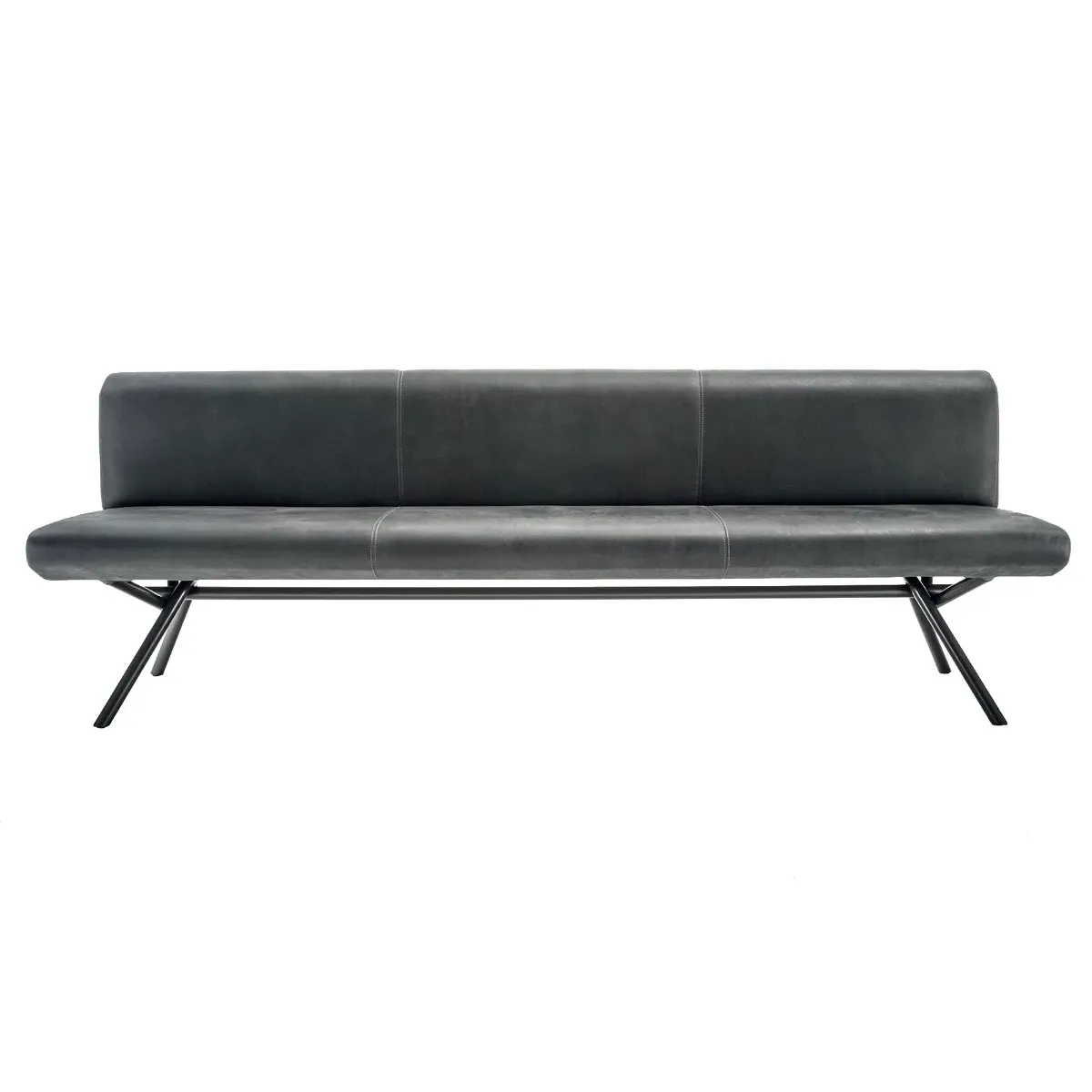 RIVA Iron Light Bench 240cm - Grey, Metal