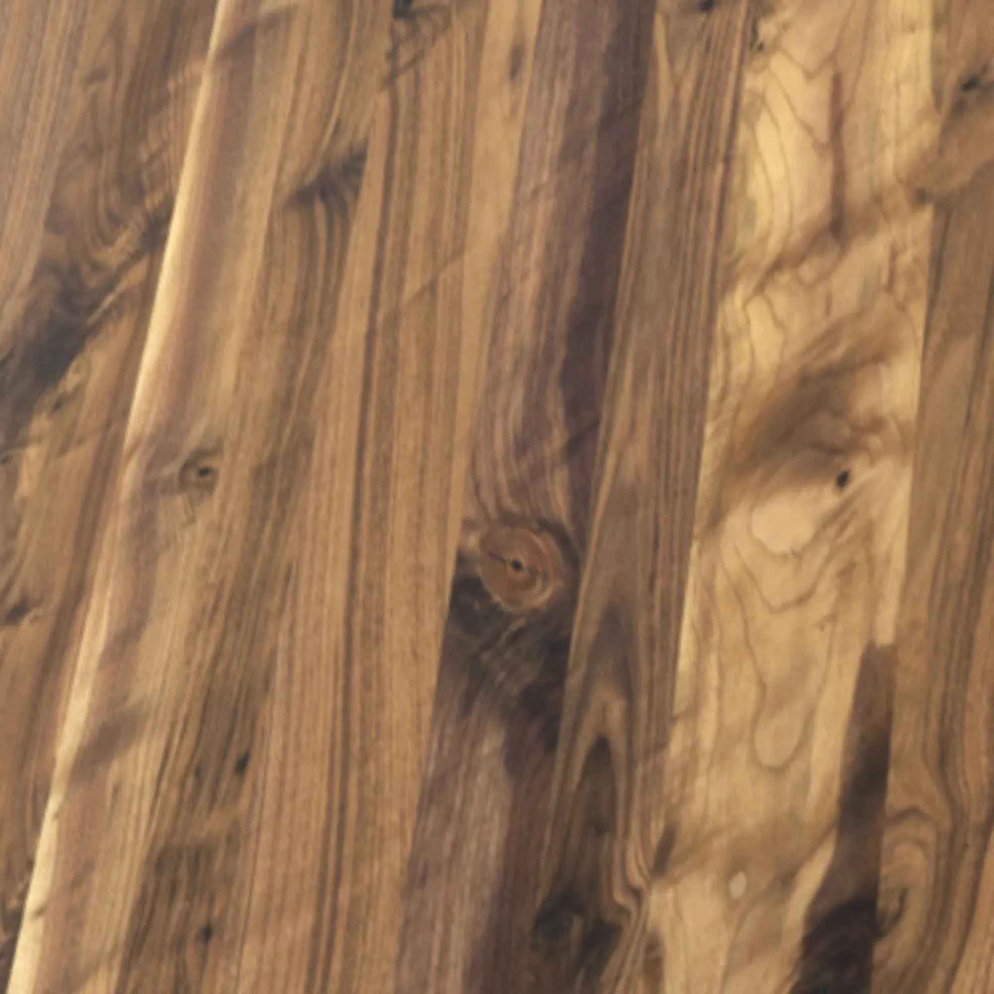 RIVA Iron Light Squared Dining Table - Brown, Walnut