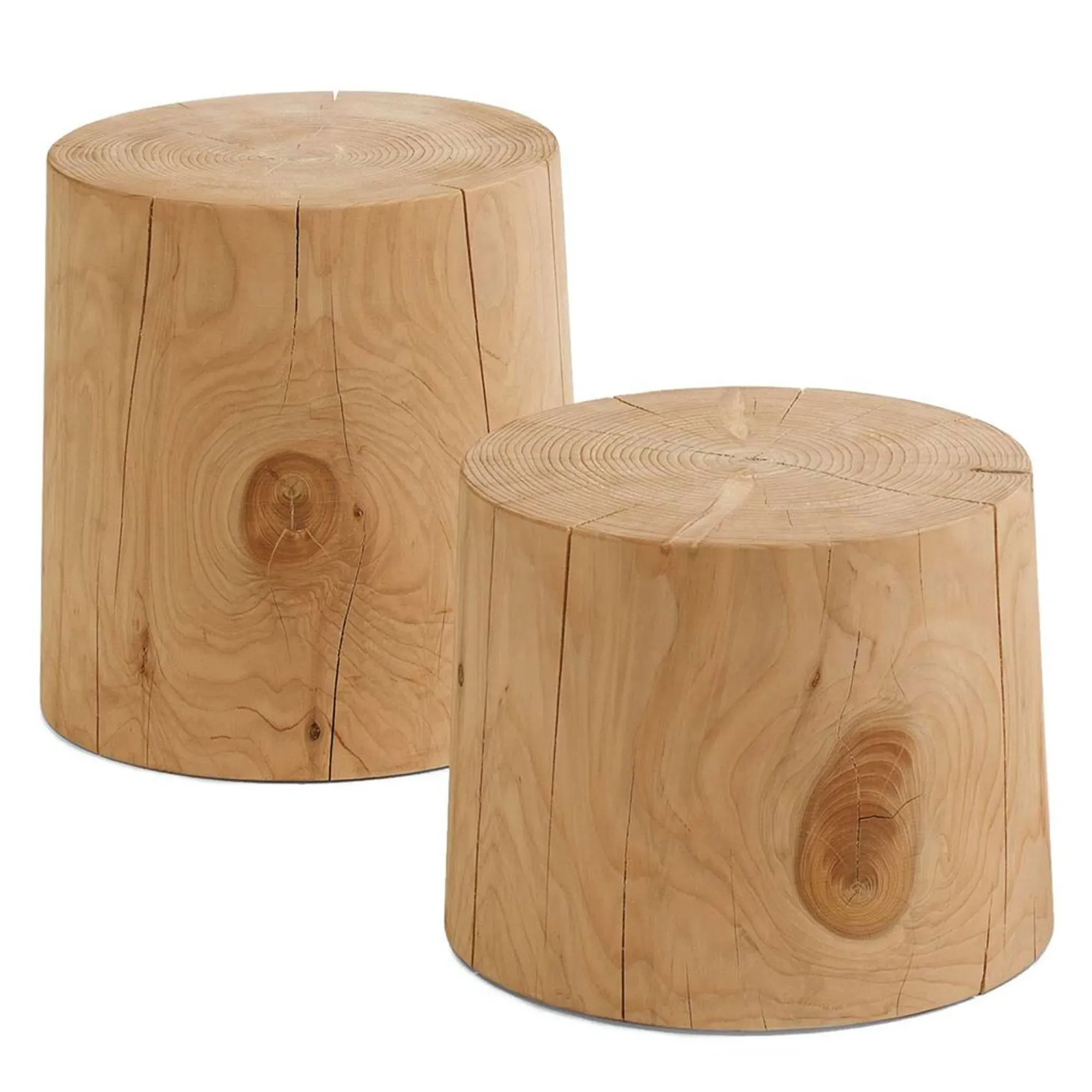 RIVA Legno Vivo Round Small Table - Brown, Cedar Wood image