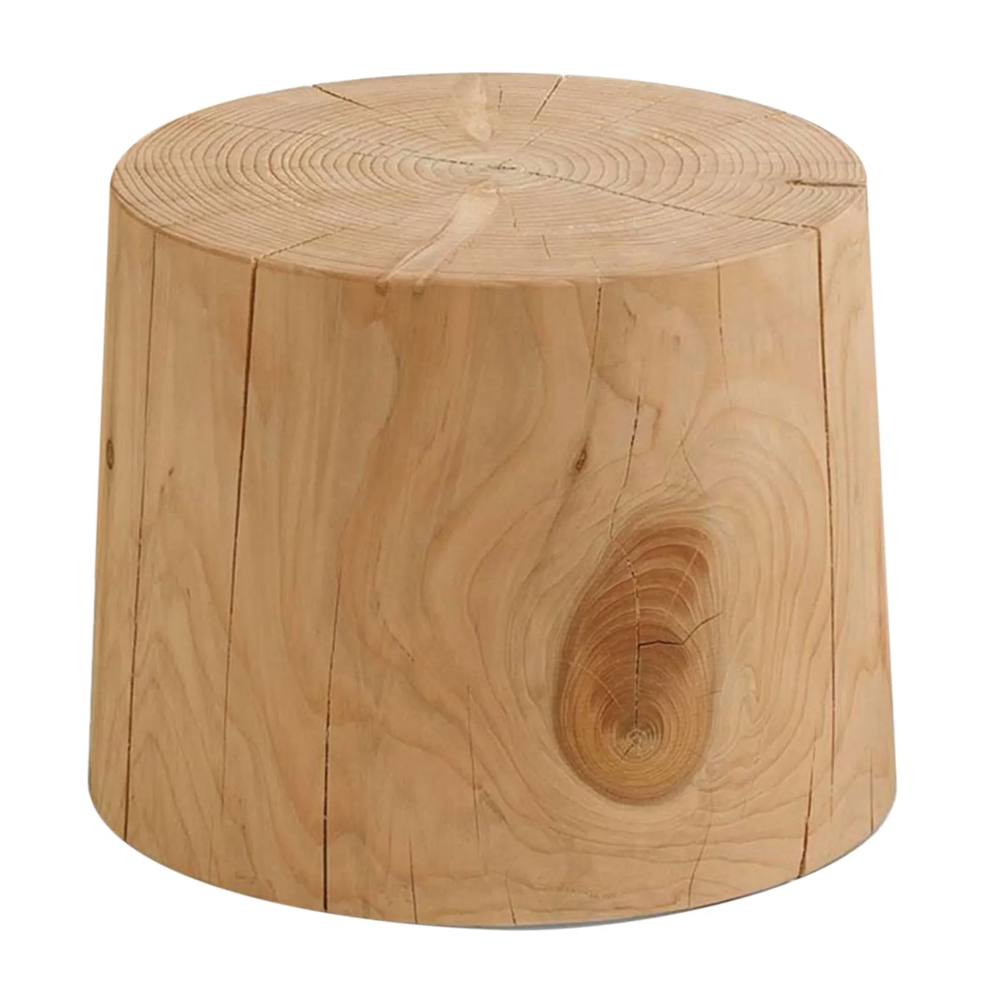 RIVA Legno Vivo Round Small Table - Brown, Cedar Wood