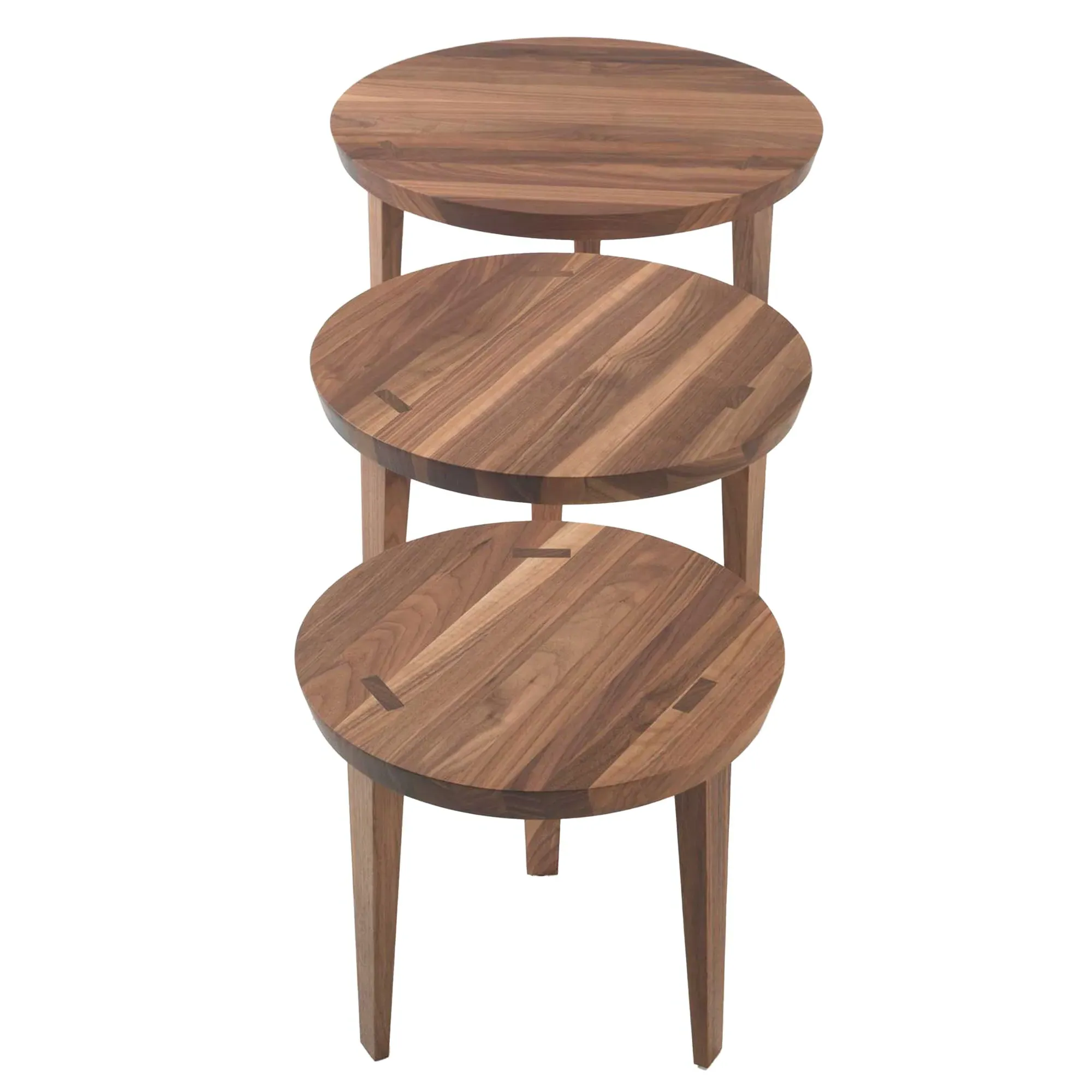 RIVA Tao Round Coffee Table 50cm - Brown, Walnut