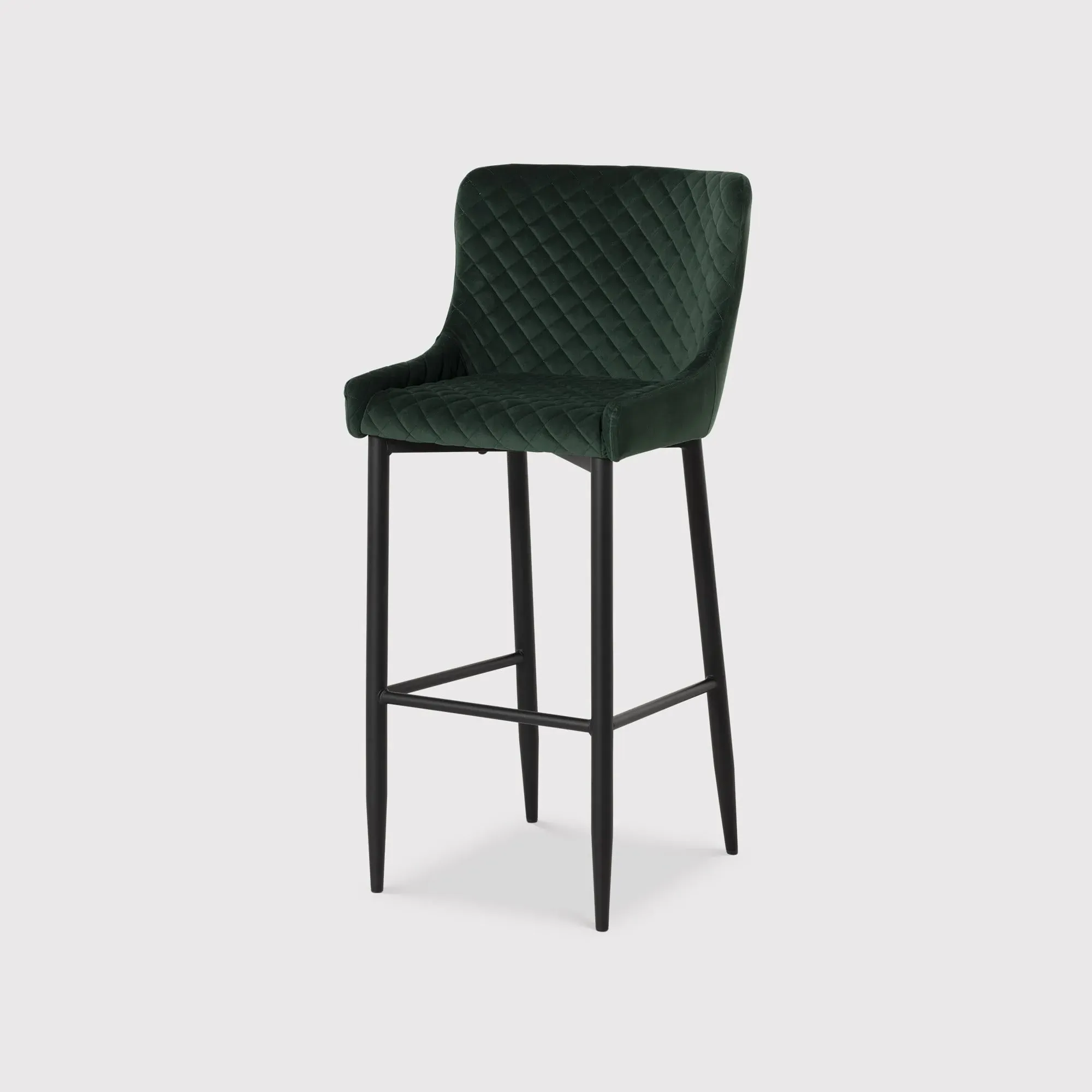 Rivington Barstool - Green, Velvet