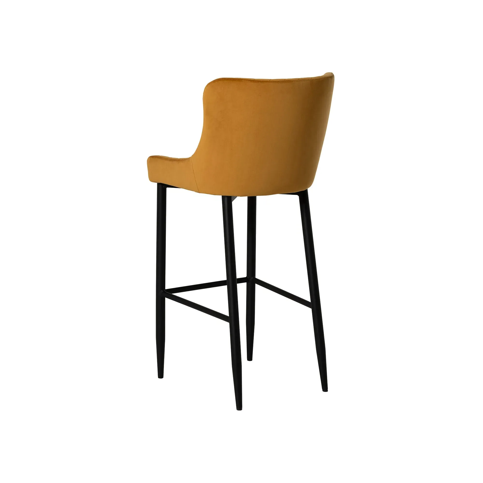 Rivington Barstool - Orange, Velvet