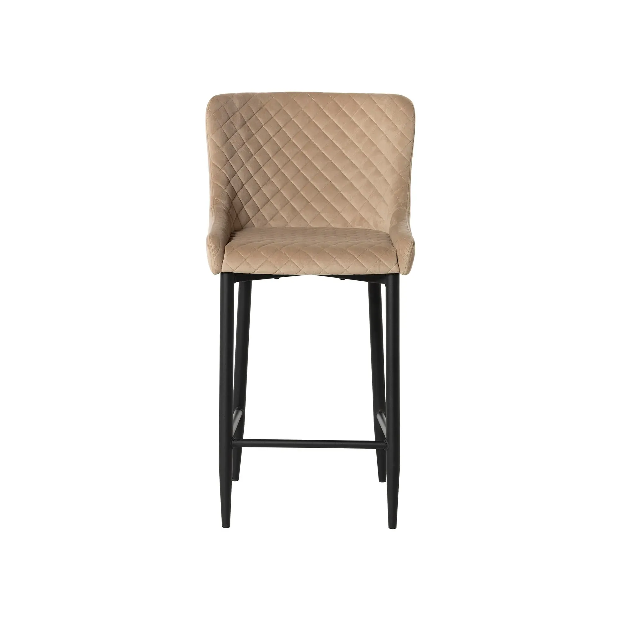 Rivington Counter Stool - Neutral, Velvet