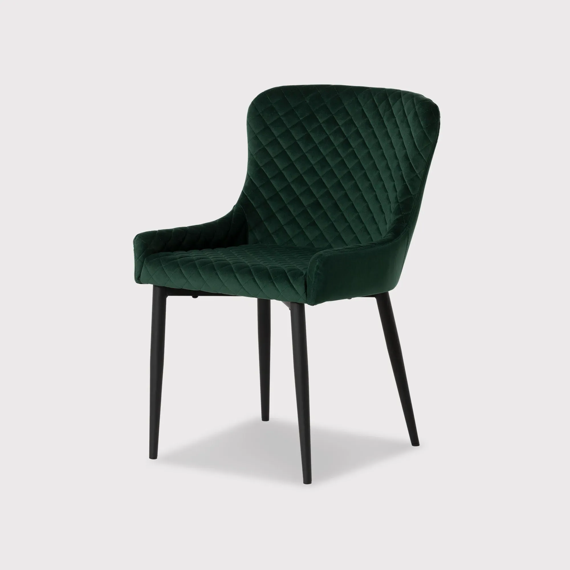 Rivington Dining Chair - Green, Velvet