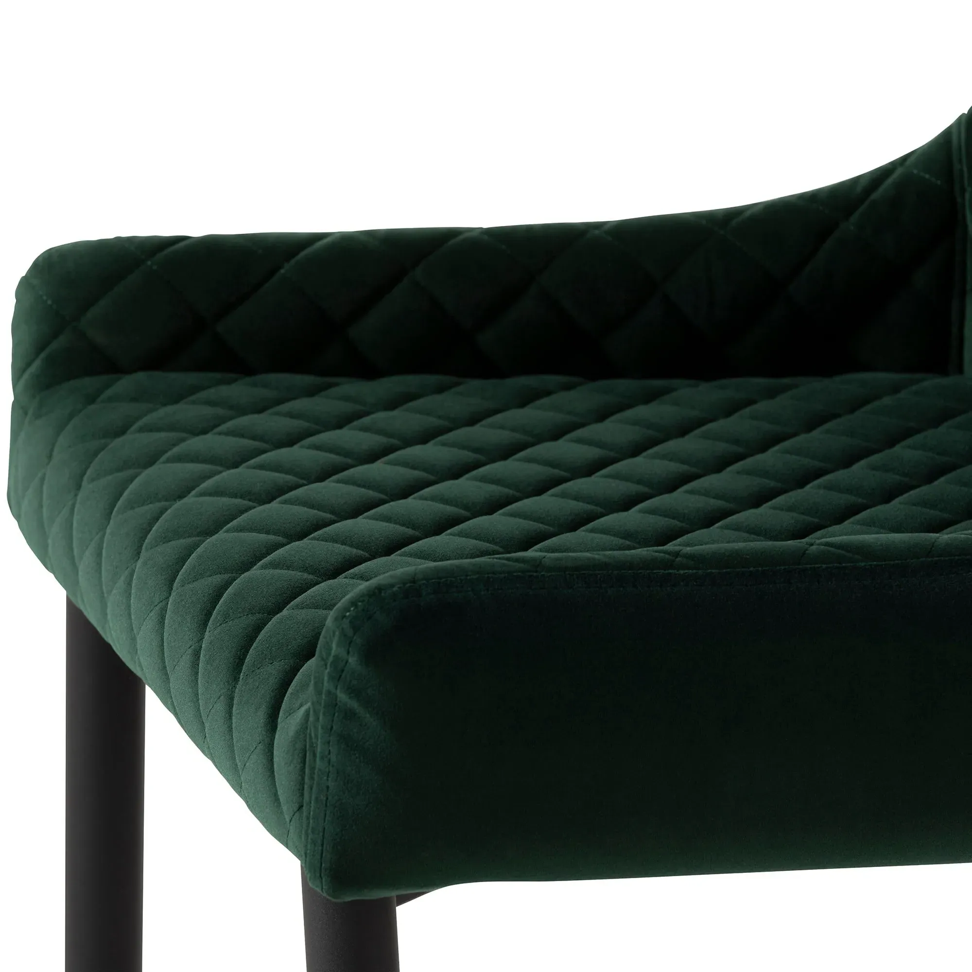 Rivington Dining Chair - Green, Velvet
