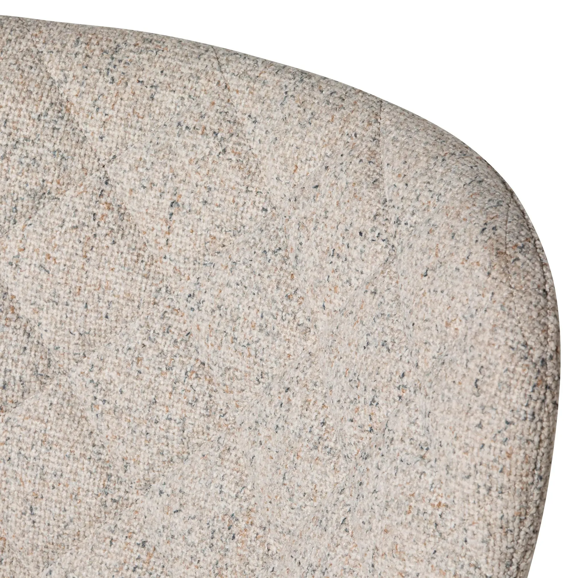 Rivington Dining Chair - White, Fabric