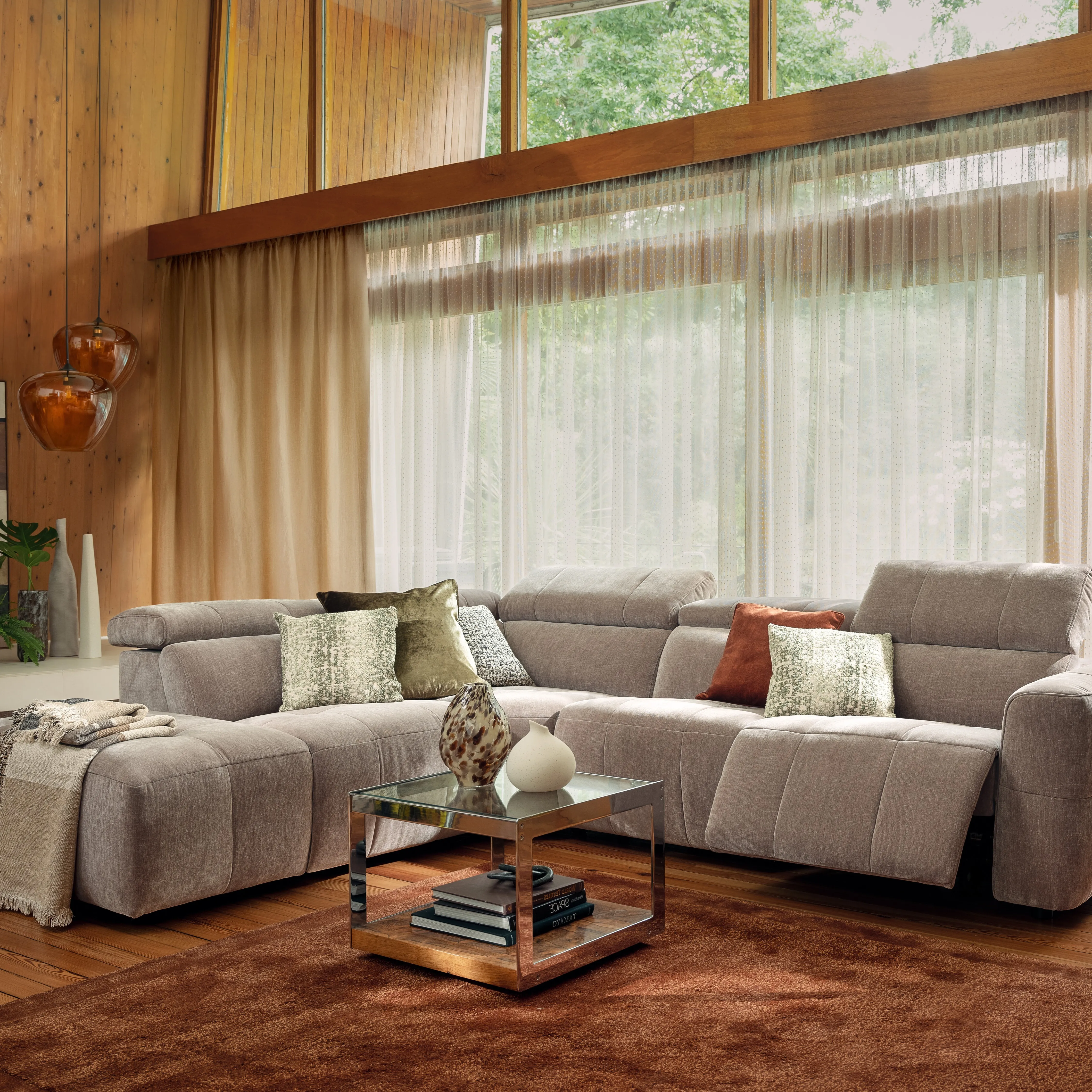 Rochester LHF Corner Sofa - Neutral