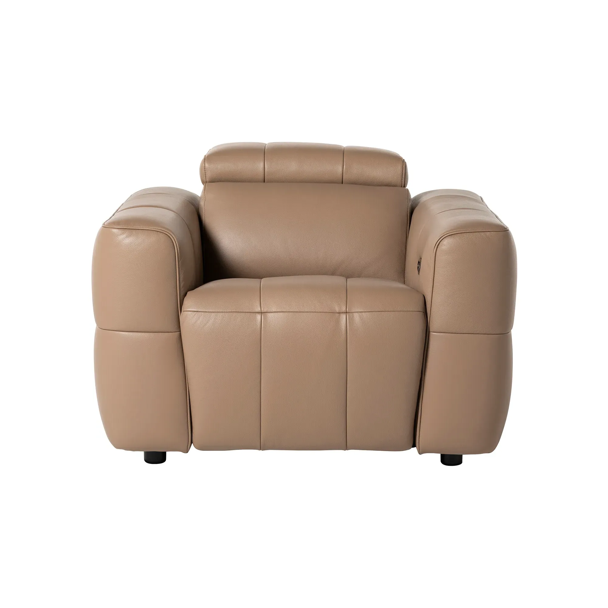Rochester Power Recliner with Head Tilt - Neutral, Leather
