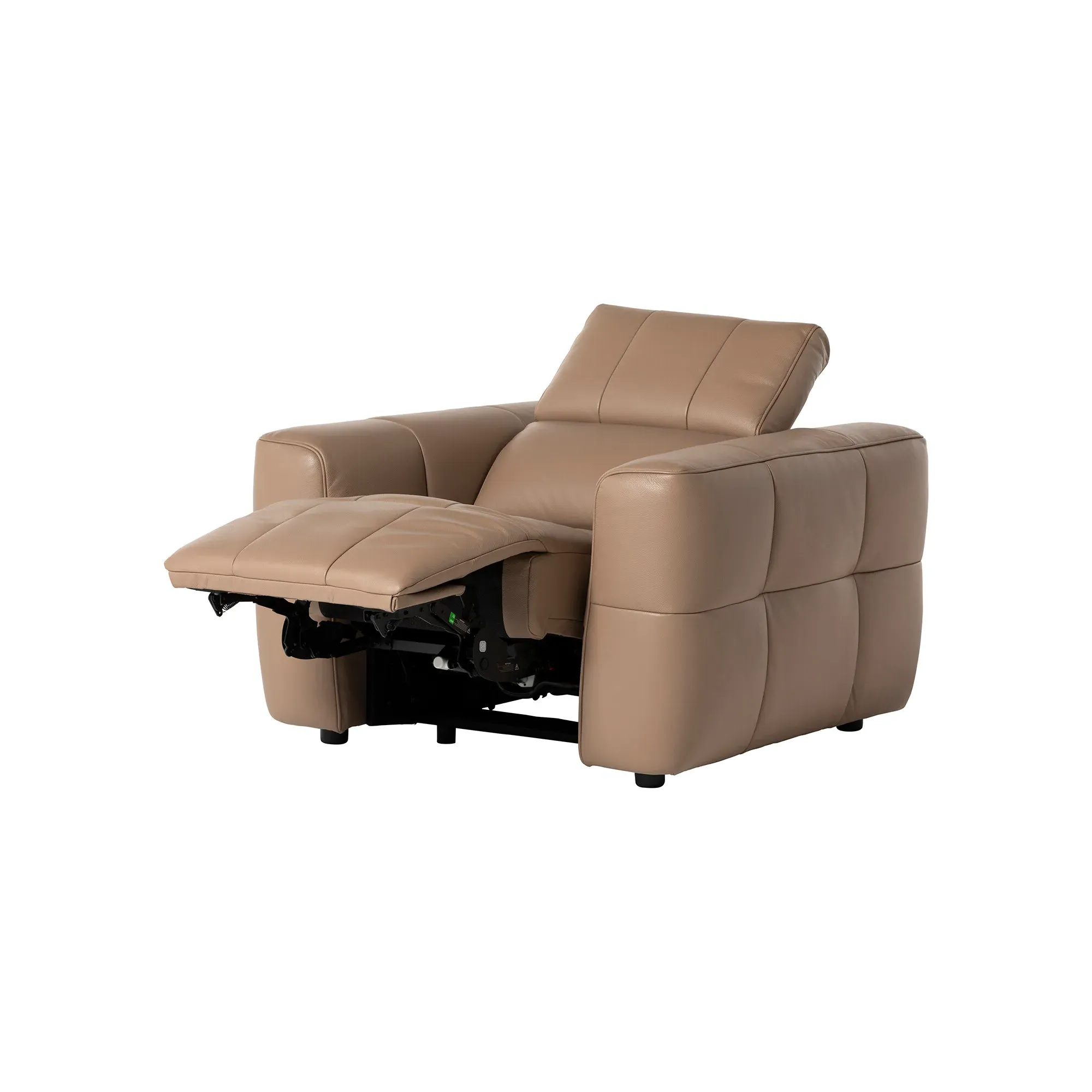 Rochester Power Recliner with Head Tilt - Neutral, Leather