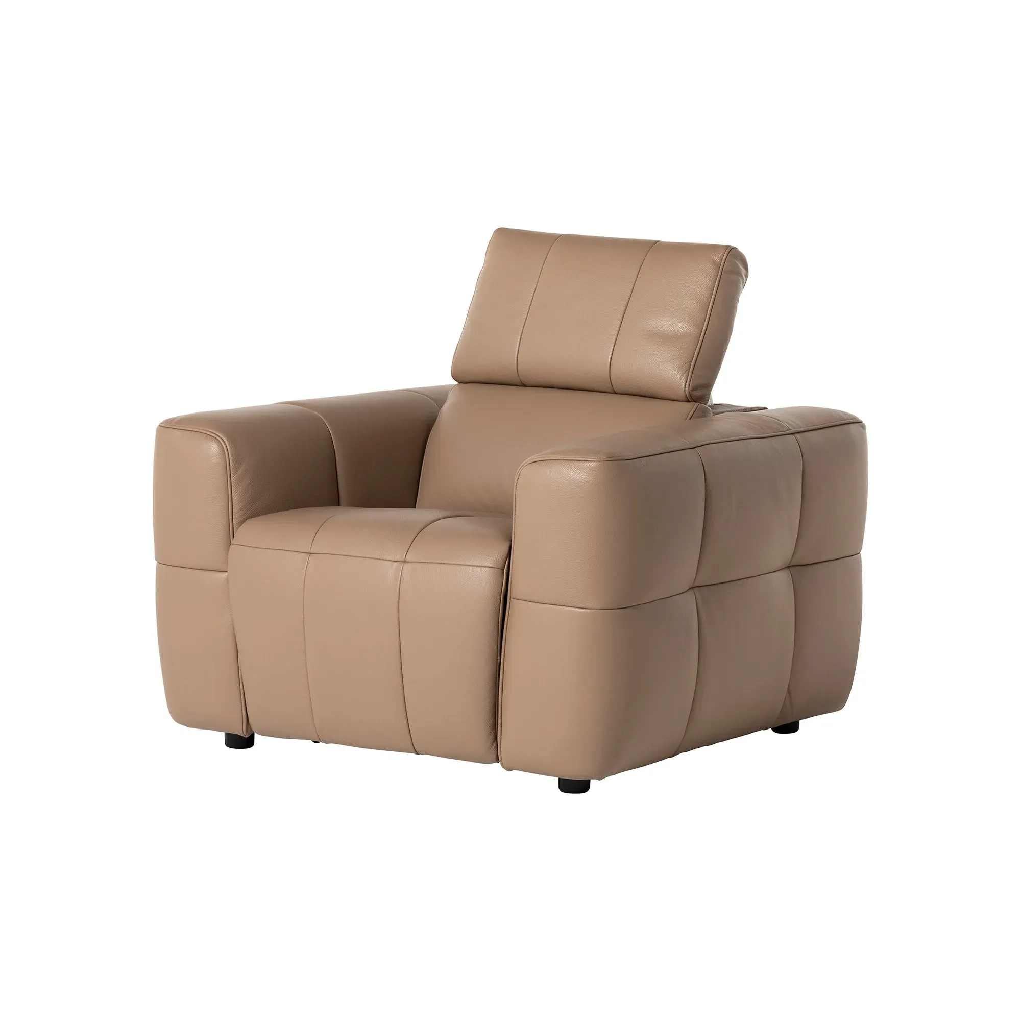 Rochester Power Recliner with Head Tilt - Neutral, Leather