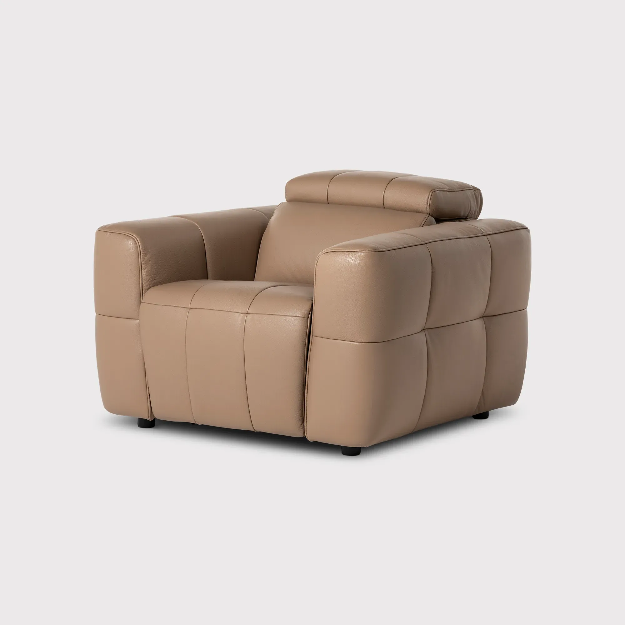 Rochester Power Recliner with Head Tilt - Neutral, Leather
