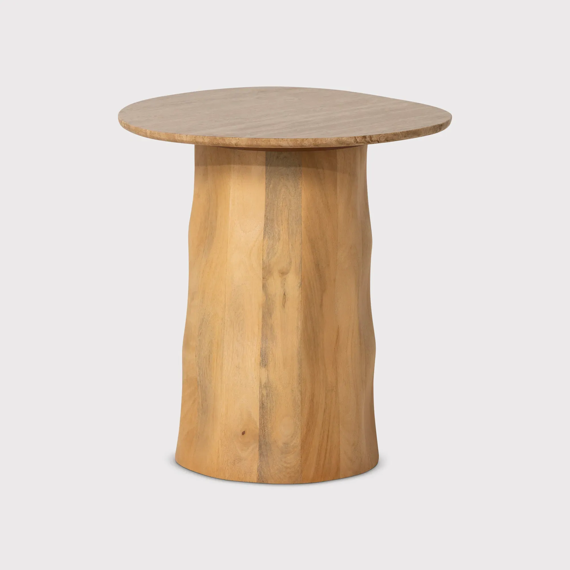 Rodin Round Side Table - Neutral, Mango Wood image