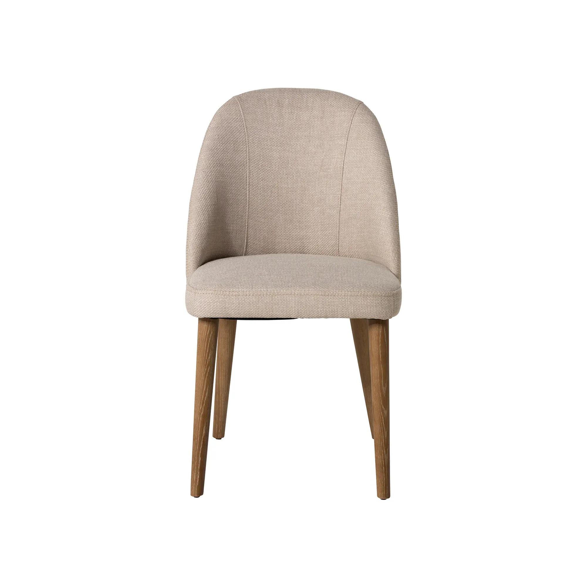 Rogan Dining Chair - Neutral, Boucle