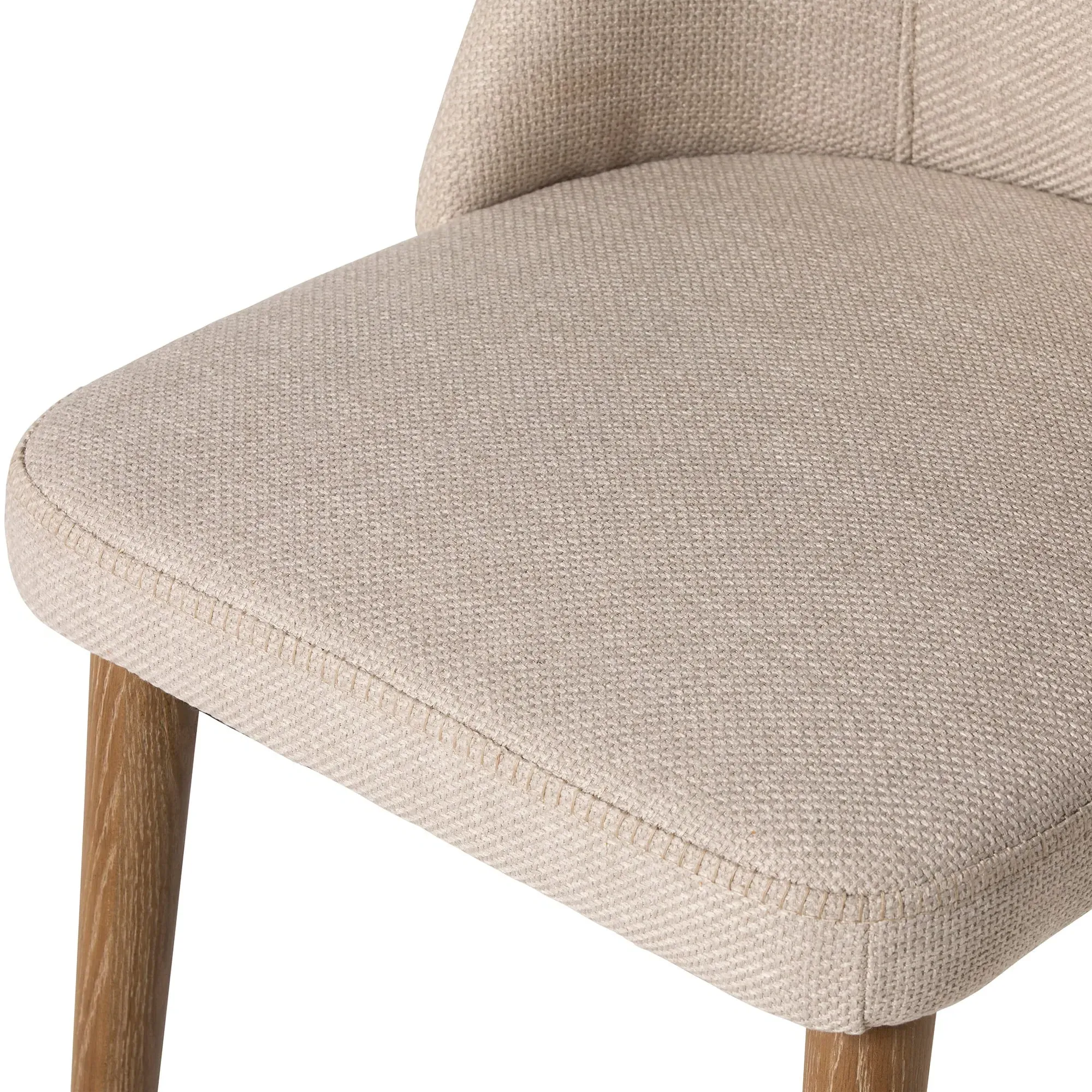 Rogan Dining Chair - Neutral, Boucle