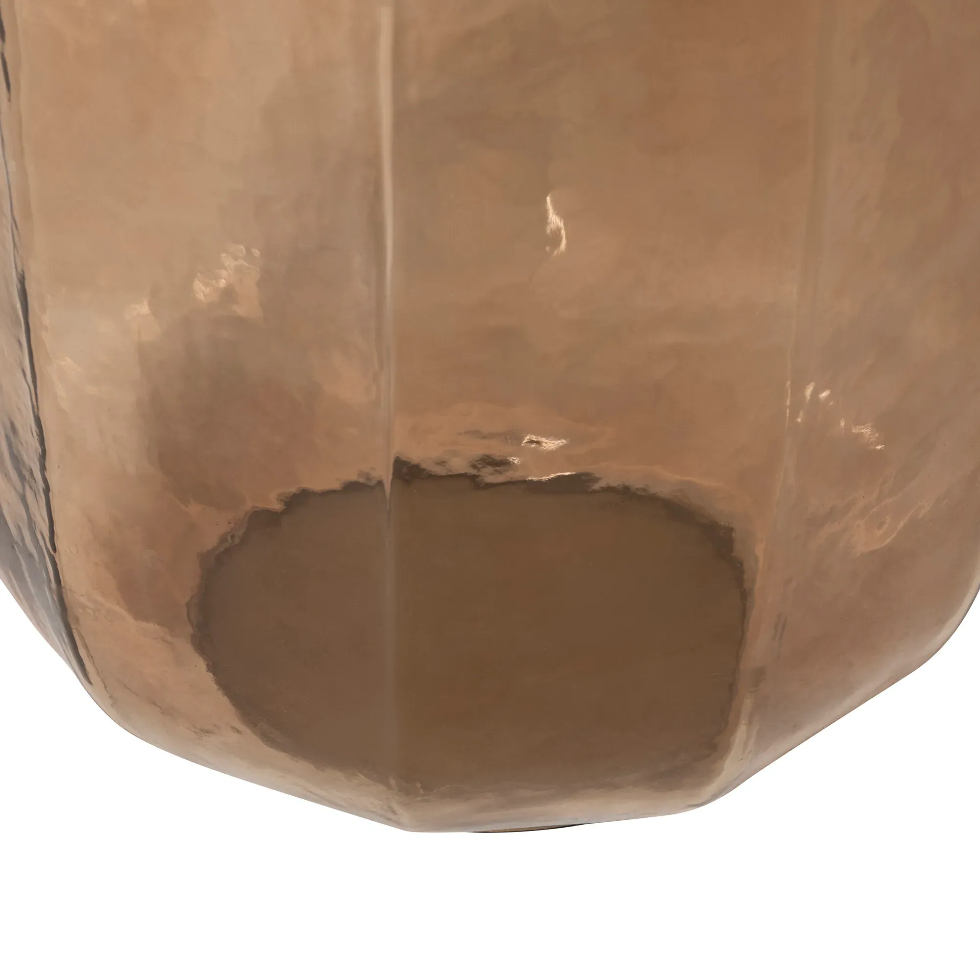 Rossi Large Round Coffee Table - White, Glass