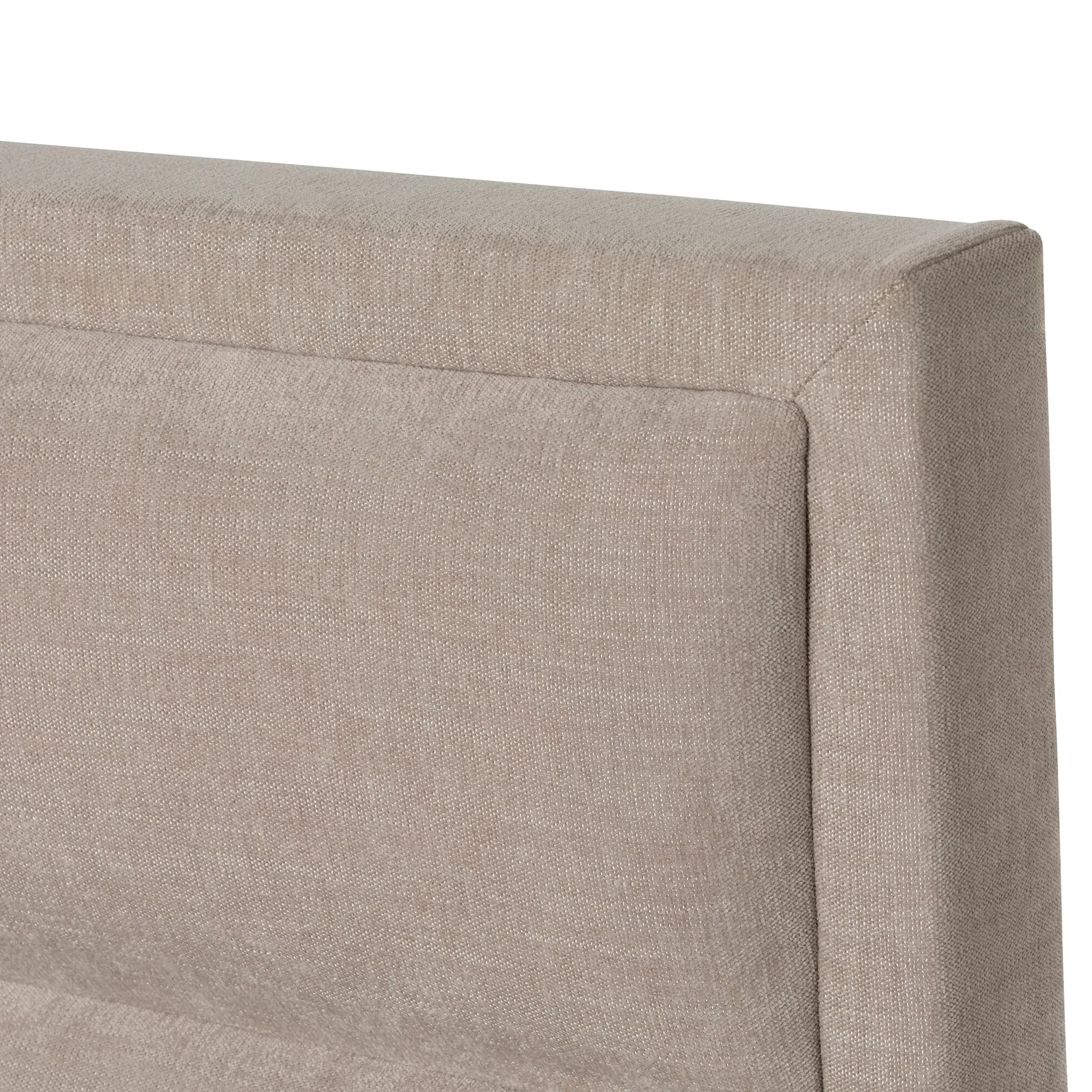 Rothbury Double Ottoman Bed with Headboard - Neutral