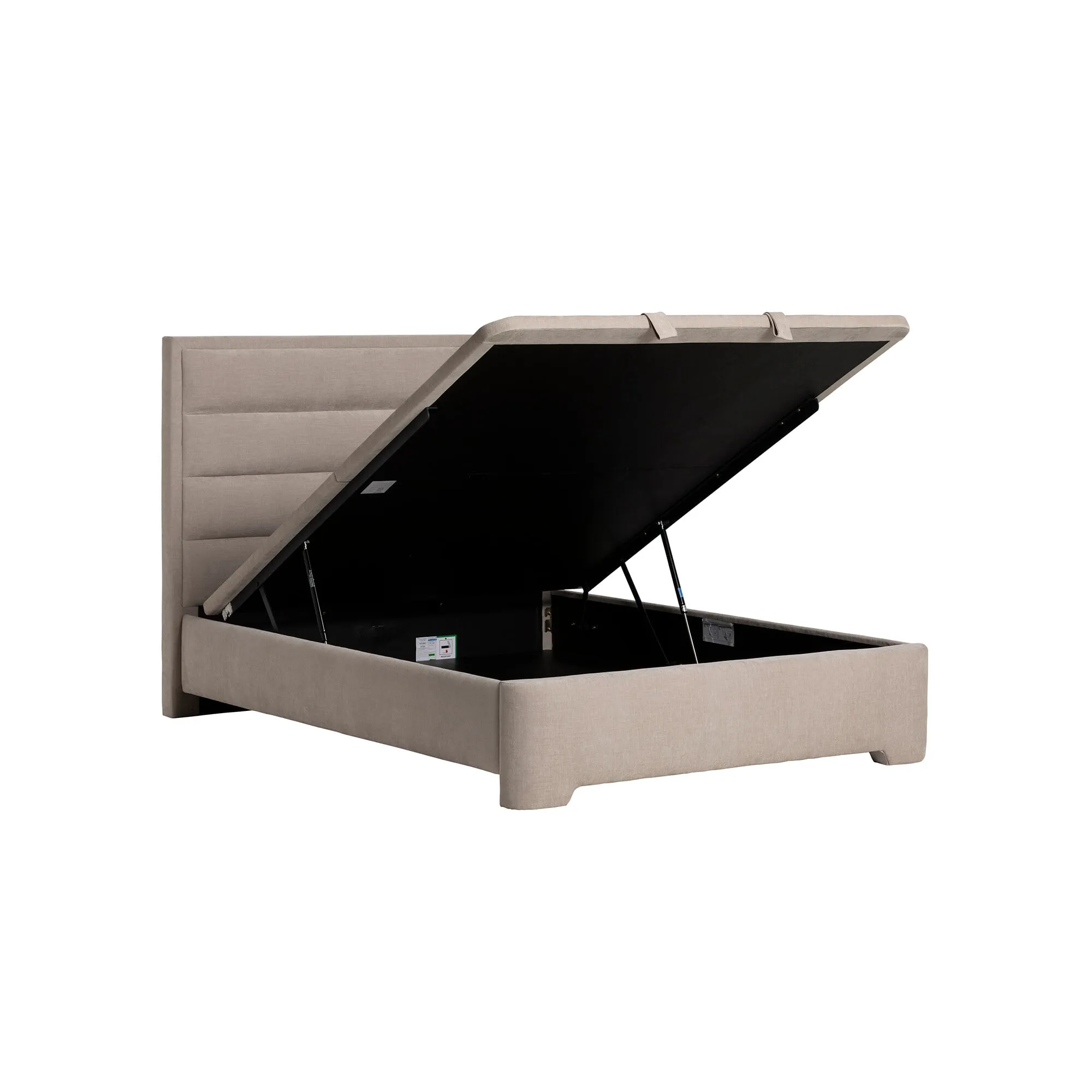 Rothbury Double Ottoman Bed with Headboard - Neutral