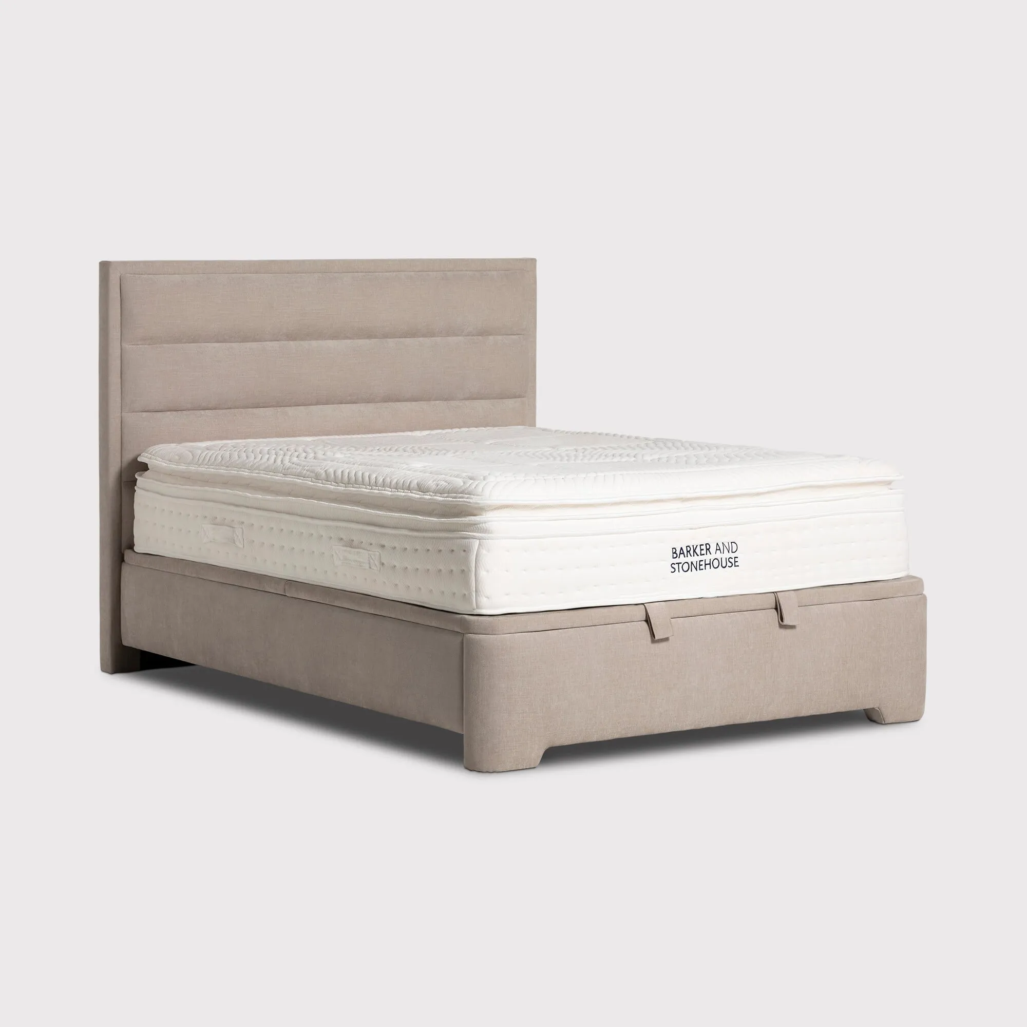 Rothbury King Size Bed Frame with Headboard - Neutral