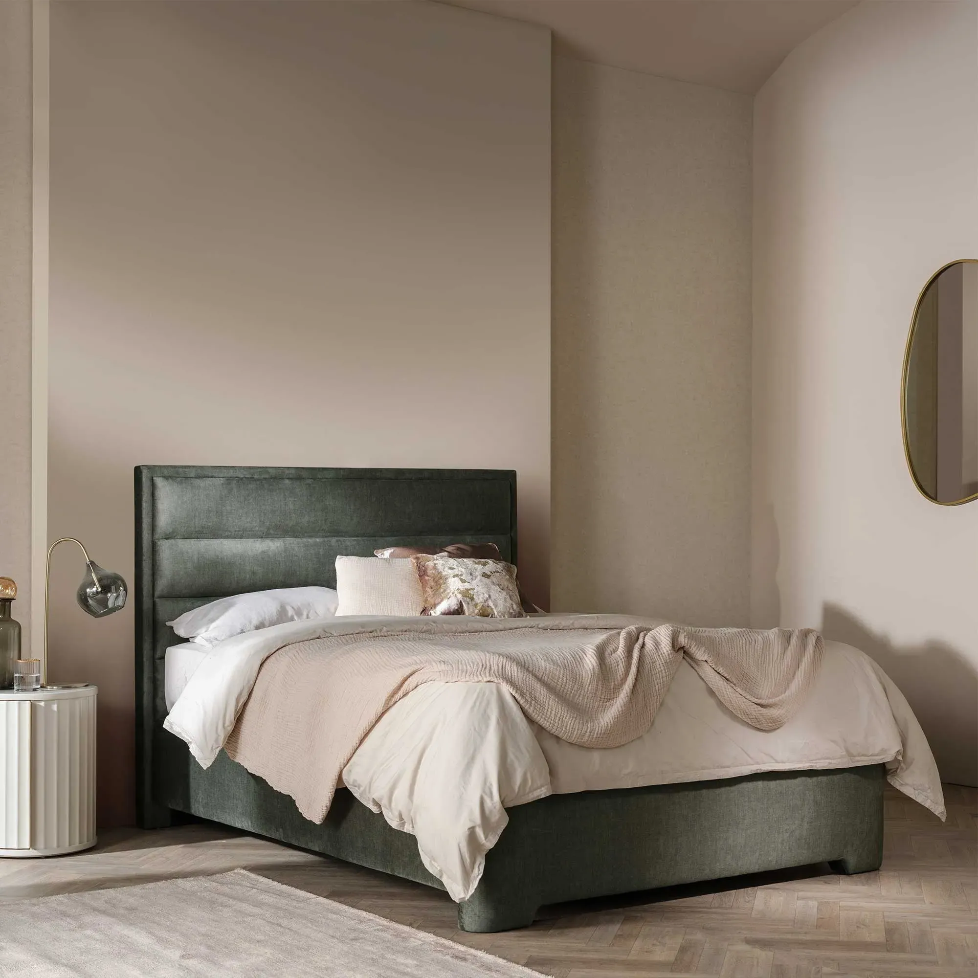 Rothbury Super King Ottoman Bed - Green