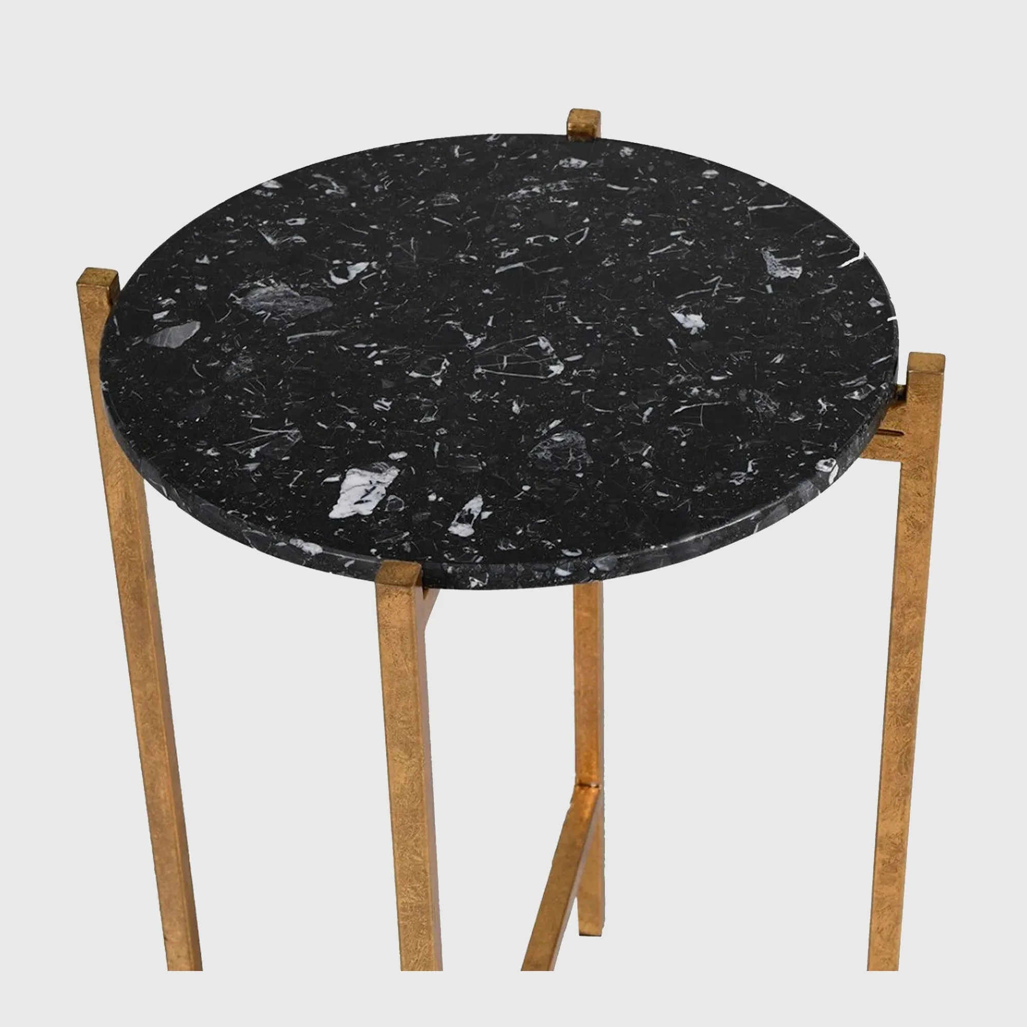 Round Side Table - Black, Metal