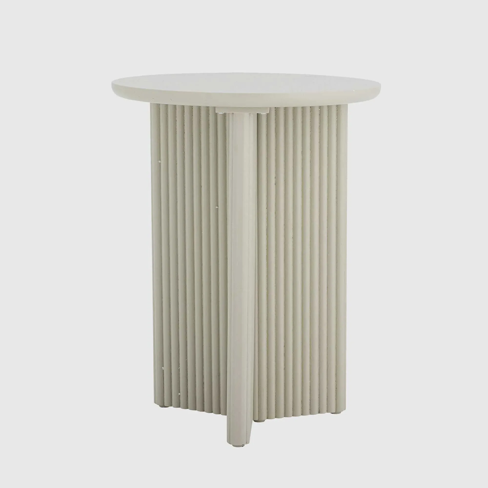 Round Side Table - White, Wood