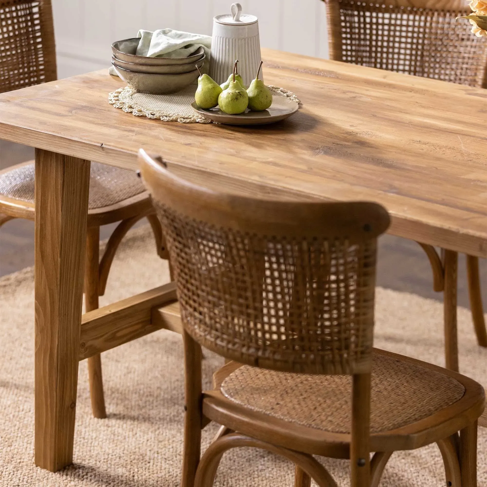 Rufford Dining Table - Brown, Wood