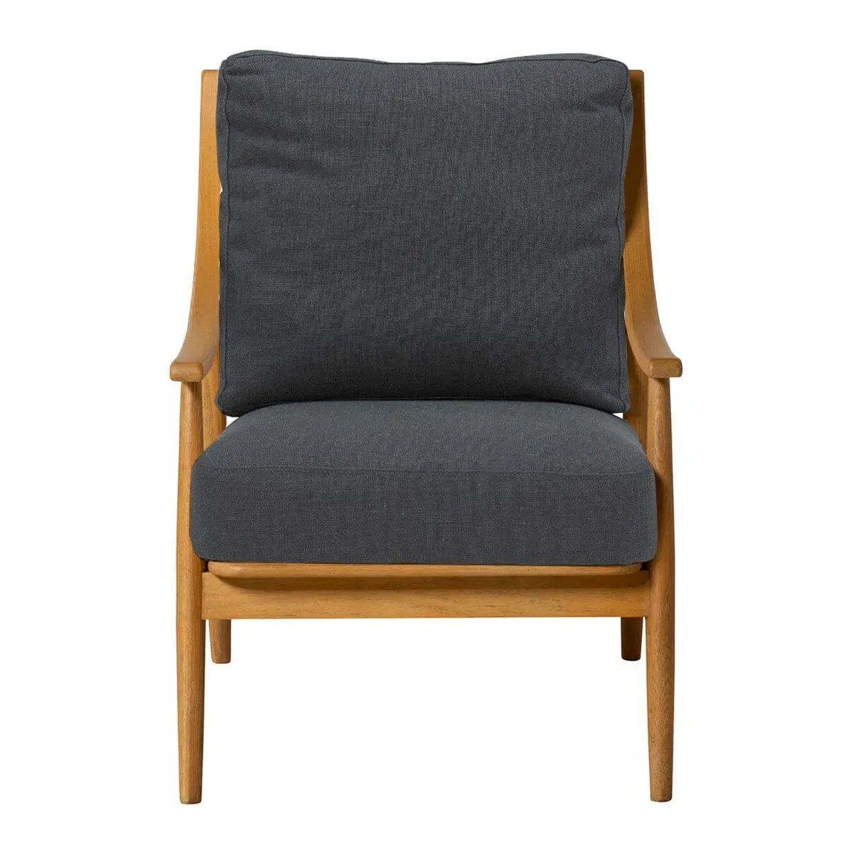 Runa Armchair - Grey, Fabric
