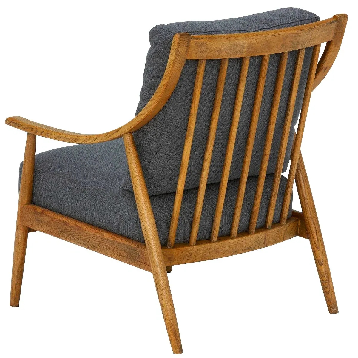 Runa Armchair - Grey, Fabric