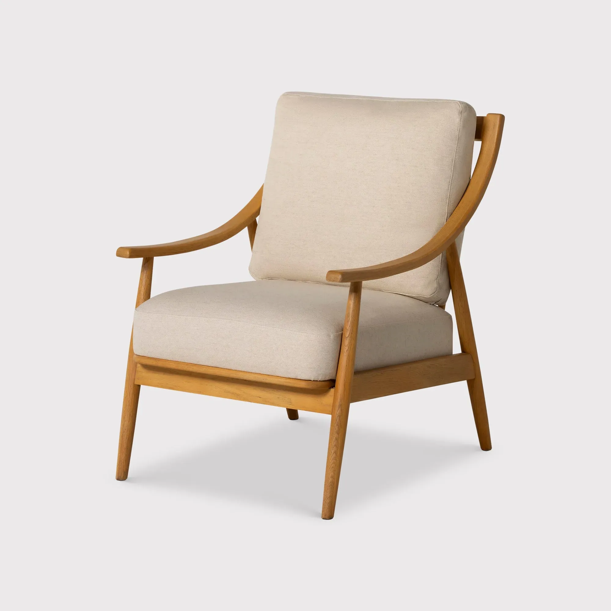 Runa Armchair - Neutral, Fabric